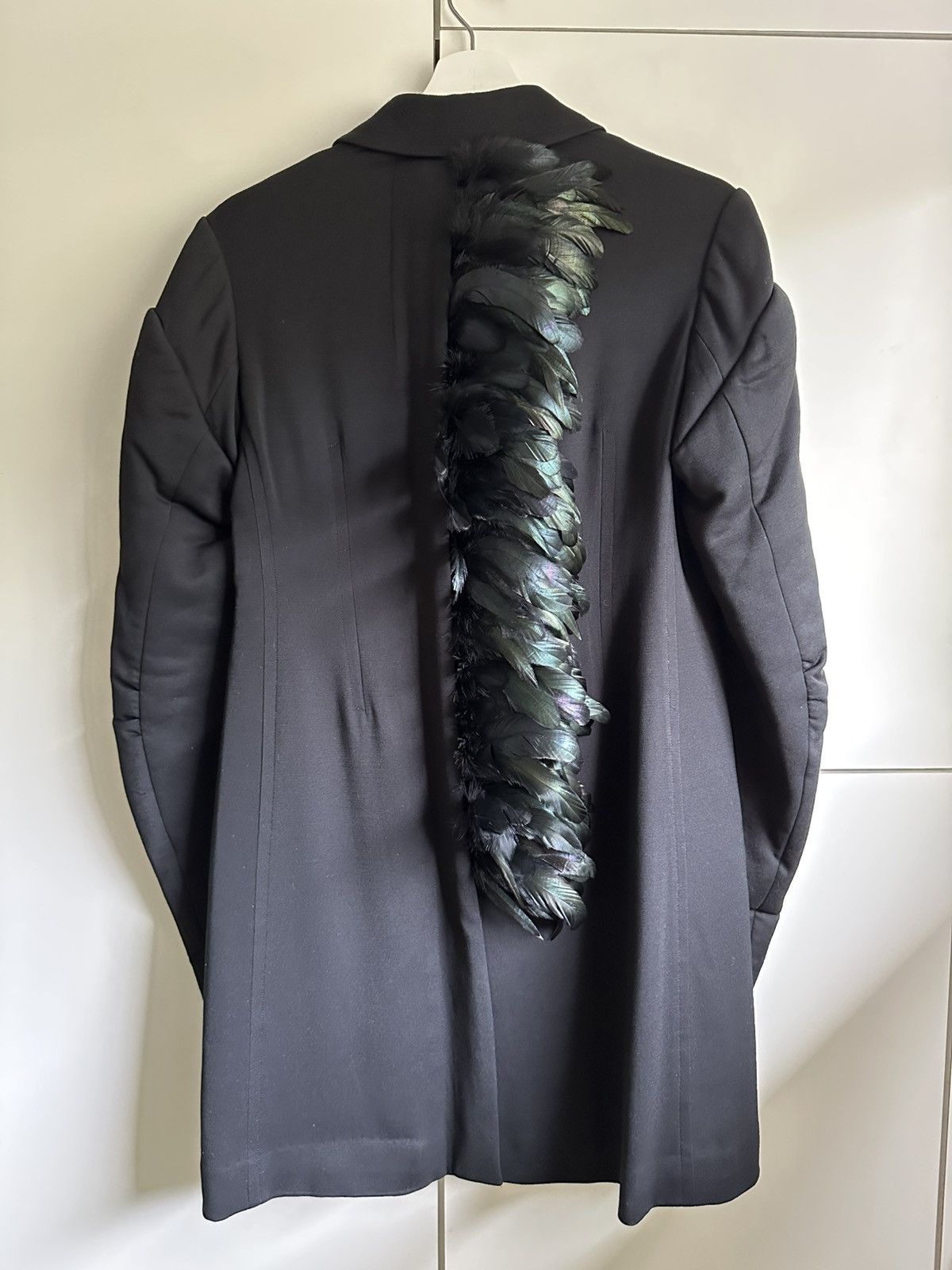 Comme des Garcons COMME DES GARCONS FEATHER BLACK COAT AW2004 SIZE S Size S / US 4 / IT 40 - 1 Thumbnail