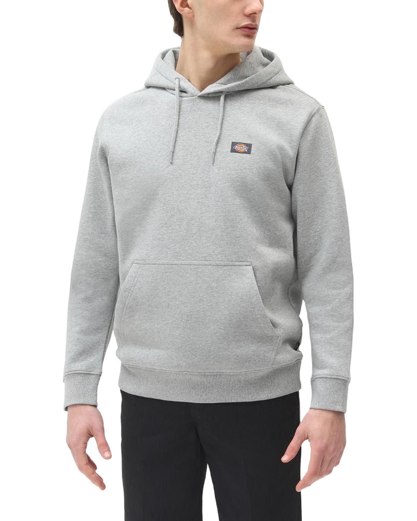 image of Dickies Hooded Cotton Sweatshirt in Grey, Men's (Size XS)