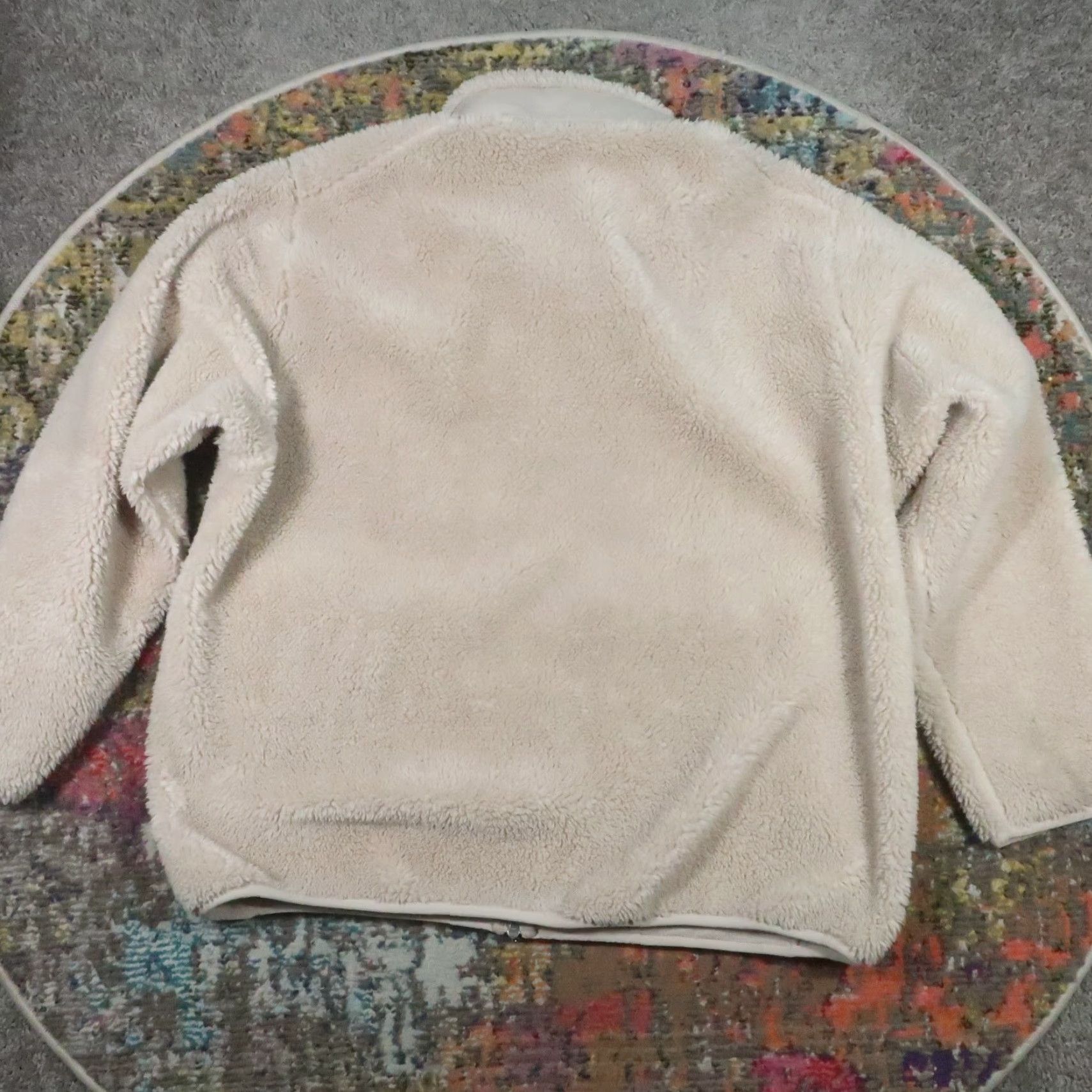 Uniqlo Uniqlo Teddy Bear Fleece Jacket Womens 3XL Tan Full Zip Sherpa Pocket Outdoor Size XXL / US 16-18 / IT 52-54 - 2 Thumbnail