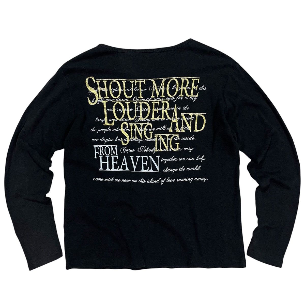 If Six Was Nine × Japanese Brand × Le Grande Bleu (L.G.B.) Semantic design poem punk shirt Size US M / EU 48-50 / 2 - 1 Thumbnail