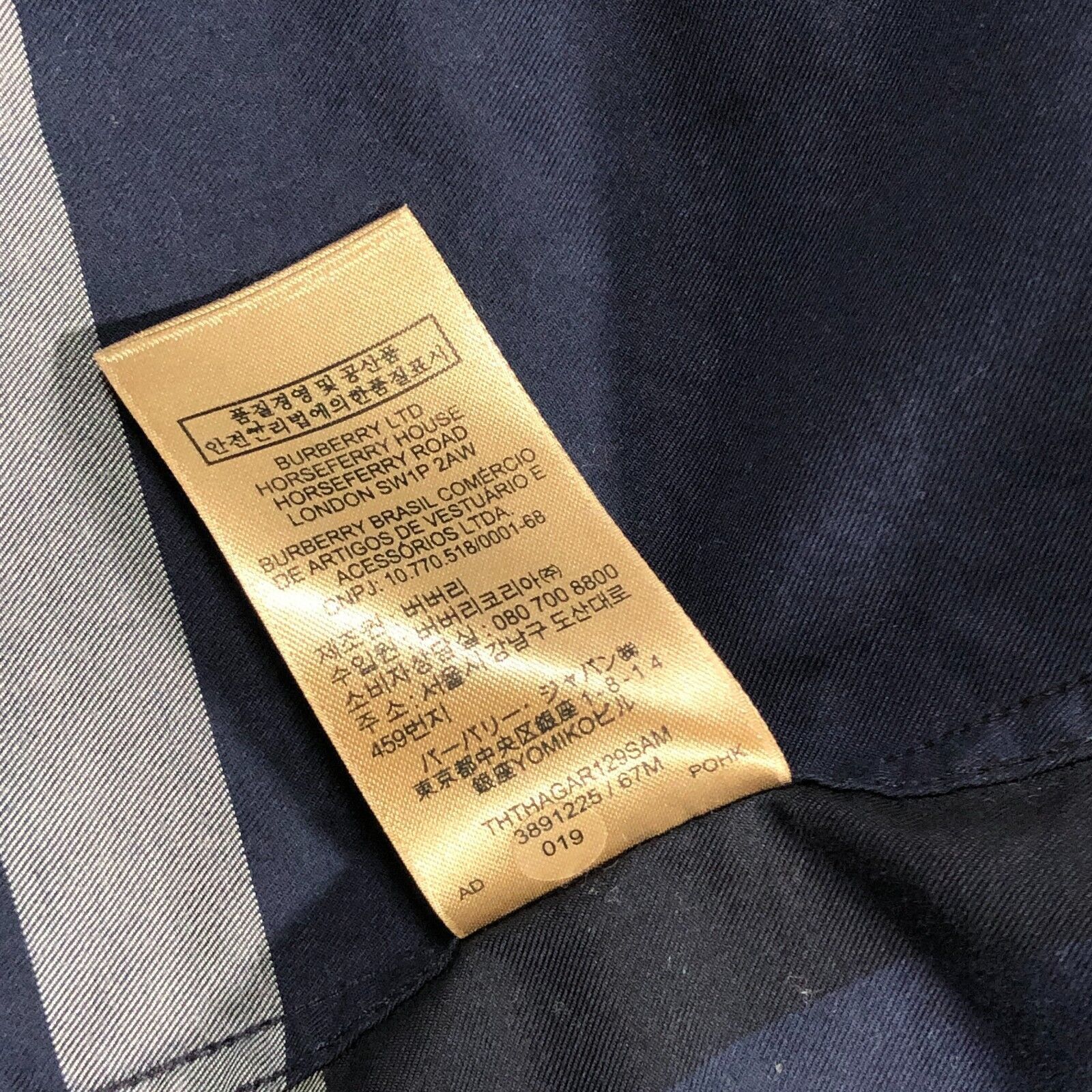 Burberry × Designer × Vintage Burberry Brit Navy Tartan Checks Button Down Shirt size XXL Size US XXL / EU 58 / 5 - 7 Thumbnail