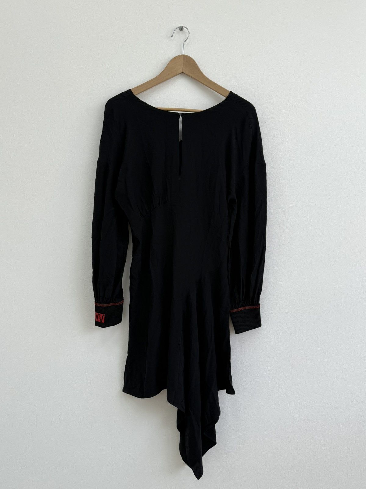 Fendi Fendi Asymmetrical Black Silk Dress Size XS / US 0-2 / IT 36-38 - 1 Thumbnail