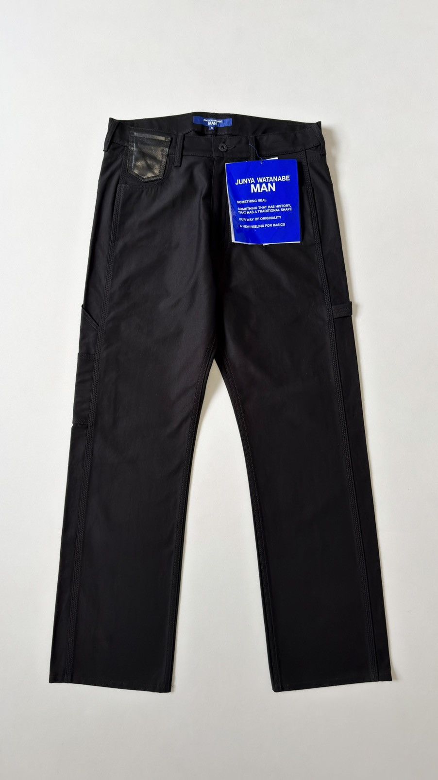 Comme des Garcons A/W 25 Wide Leg Black Cotton ‘Carpenter’ Pants Size US 32 / EU 48 - 3 Thumbnail