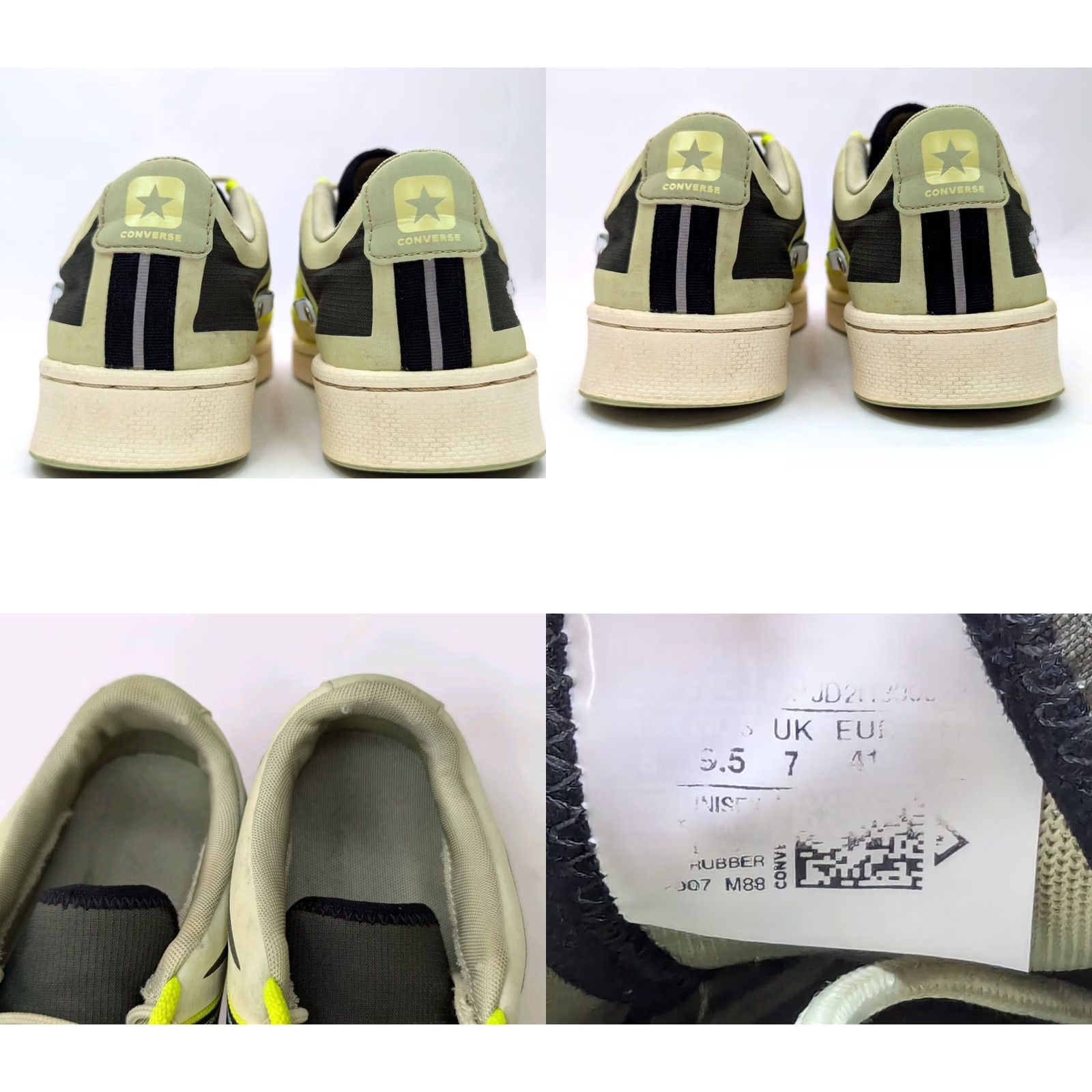 Converse Converse Pro Leather OX Low Top Shoe Mens 8 Yellow Canvas Reflective 169523C Athletic Sneaker Size US M / EU 48-50 / 2 - 8 Thumbnail