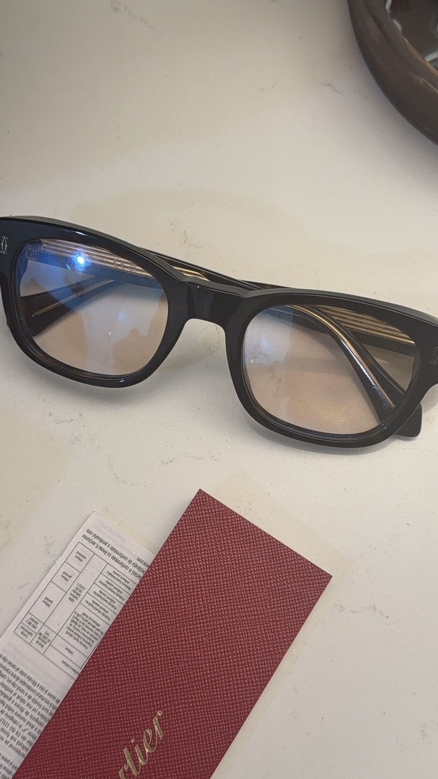 Cartier Tortoiseshell Square Sunglasses Size ONE SIZE - 2 Thumbnail