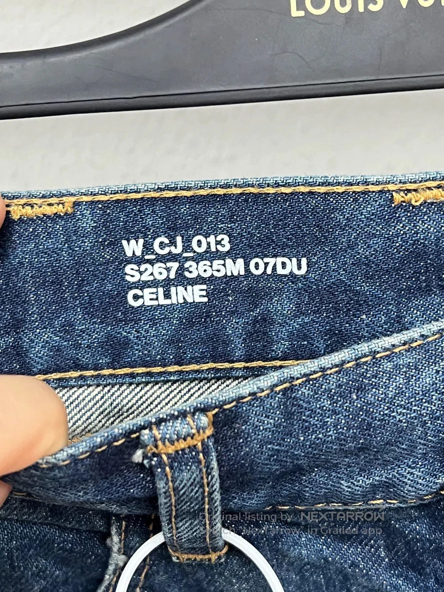 Celine Celine Gold Buckle Denim Shorts. Size 24" / US 00 / IT 34 - 4 Thumbnail