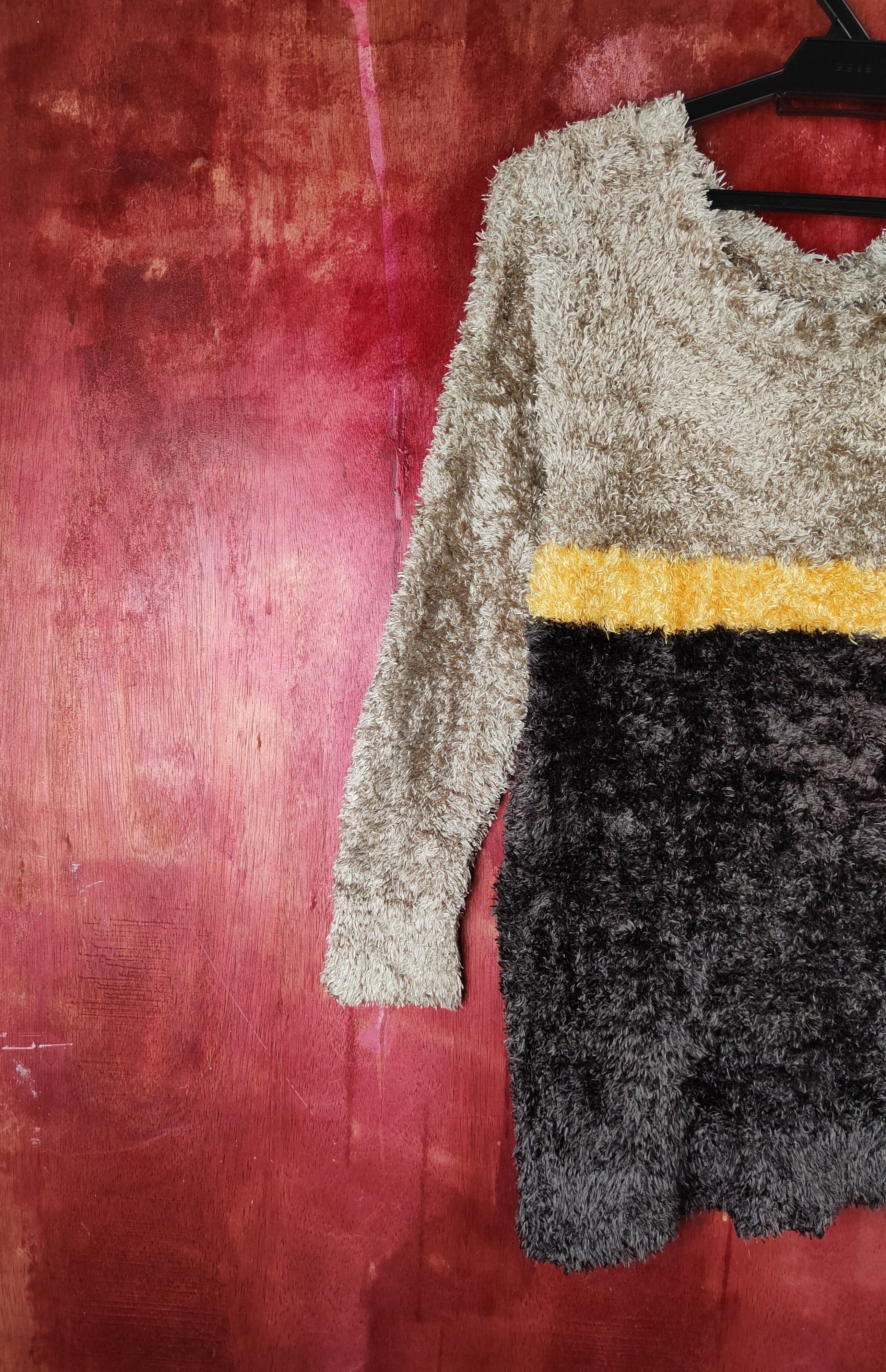 Japanese Brand × Vintage Artists Design by Persodea Brown Fur Mohair Knitwear Size M / US 6-8 / IT 42-44 - 3 Thumbnail