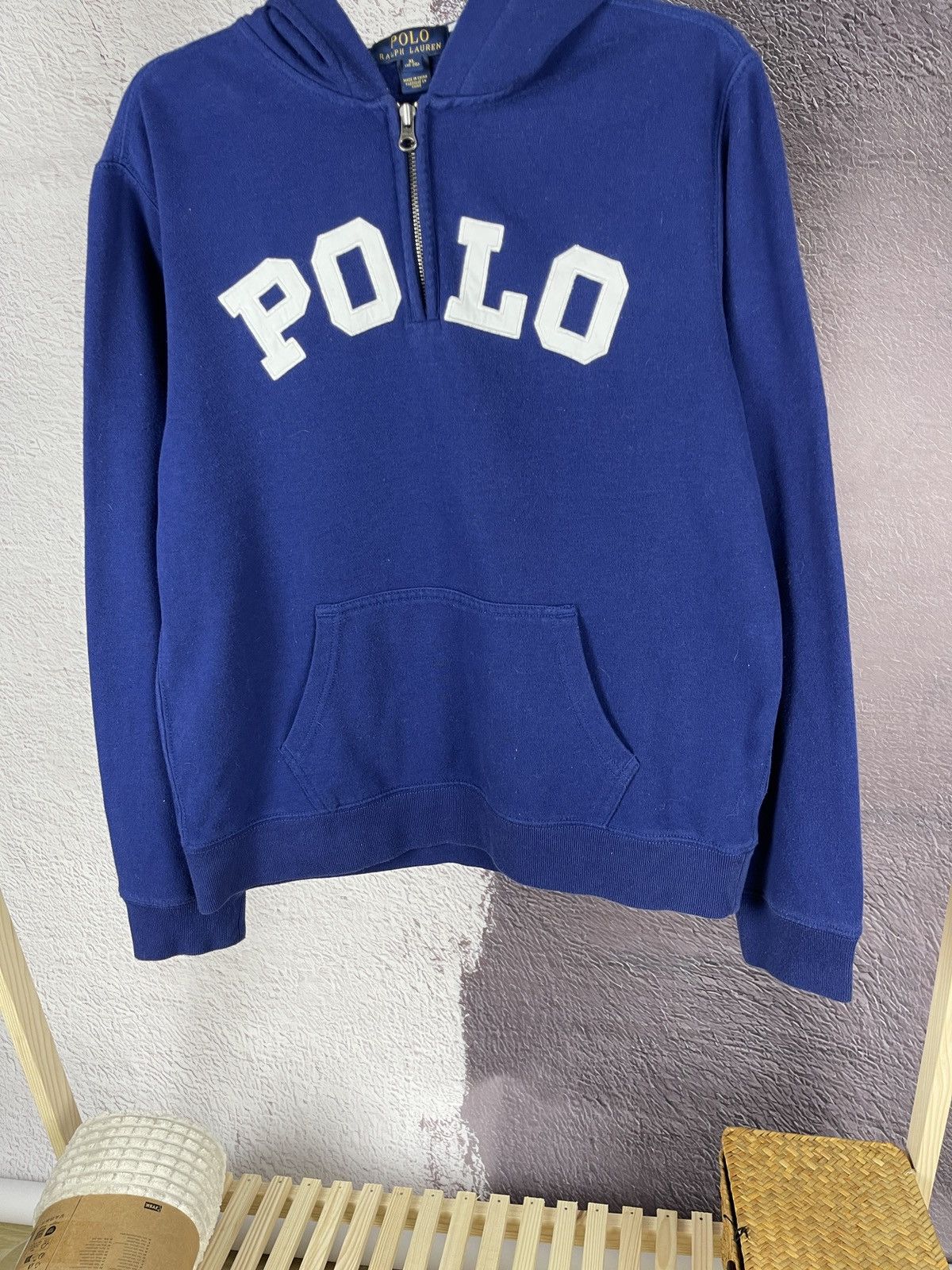 Polo Ralph Lauren Polo Ralph Lauren blue big logo 1/4 zip hoodie Size US S / EU 44-46 / 1 - 6 Thumbnail