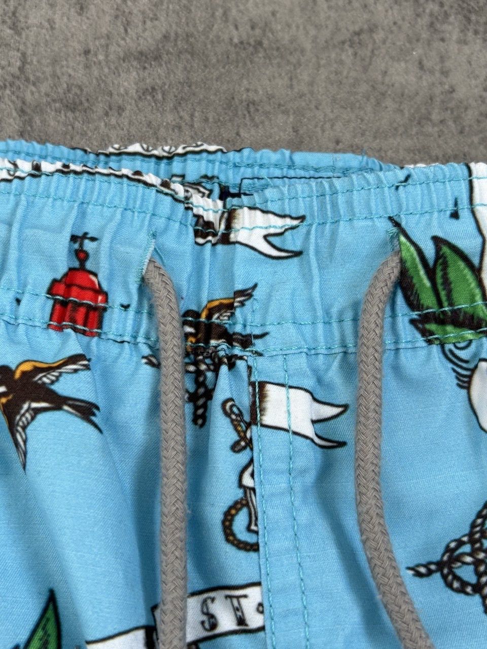 Vilebrequin Vilebrequin St. Tropez AOP Blue Orange Shorts Swim Size US 39 - 6 Thumbnail