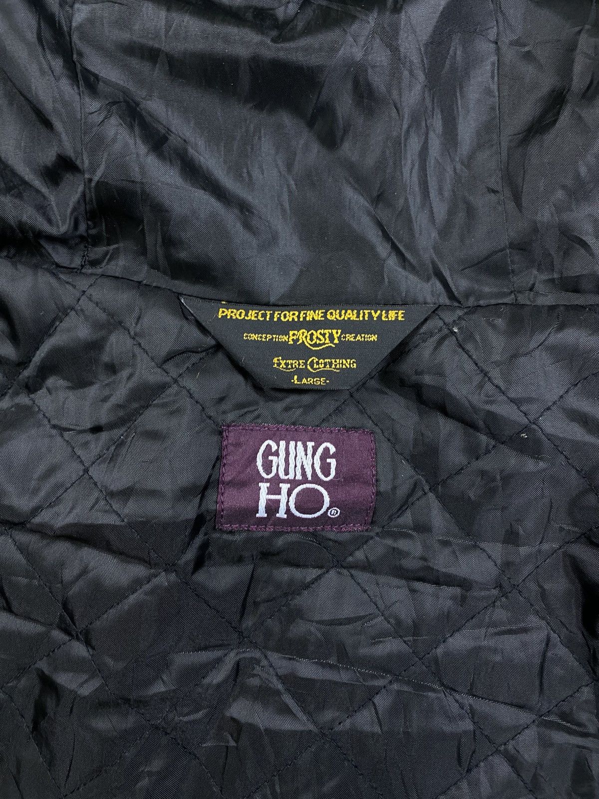 Japanese Brand Vintage Gung Ho Premium Black Hooded Zipper Size US M / EU 48-50 / 2 - 7 Thumbnail