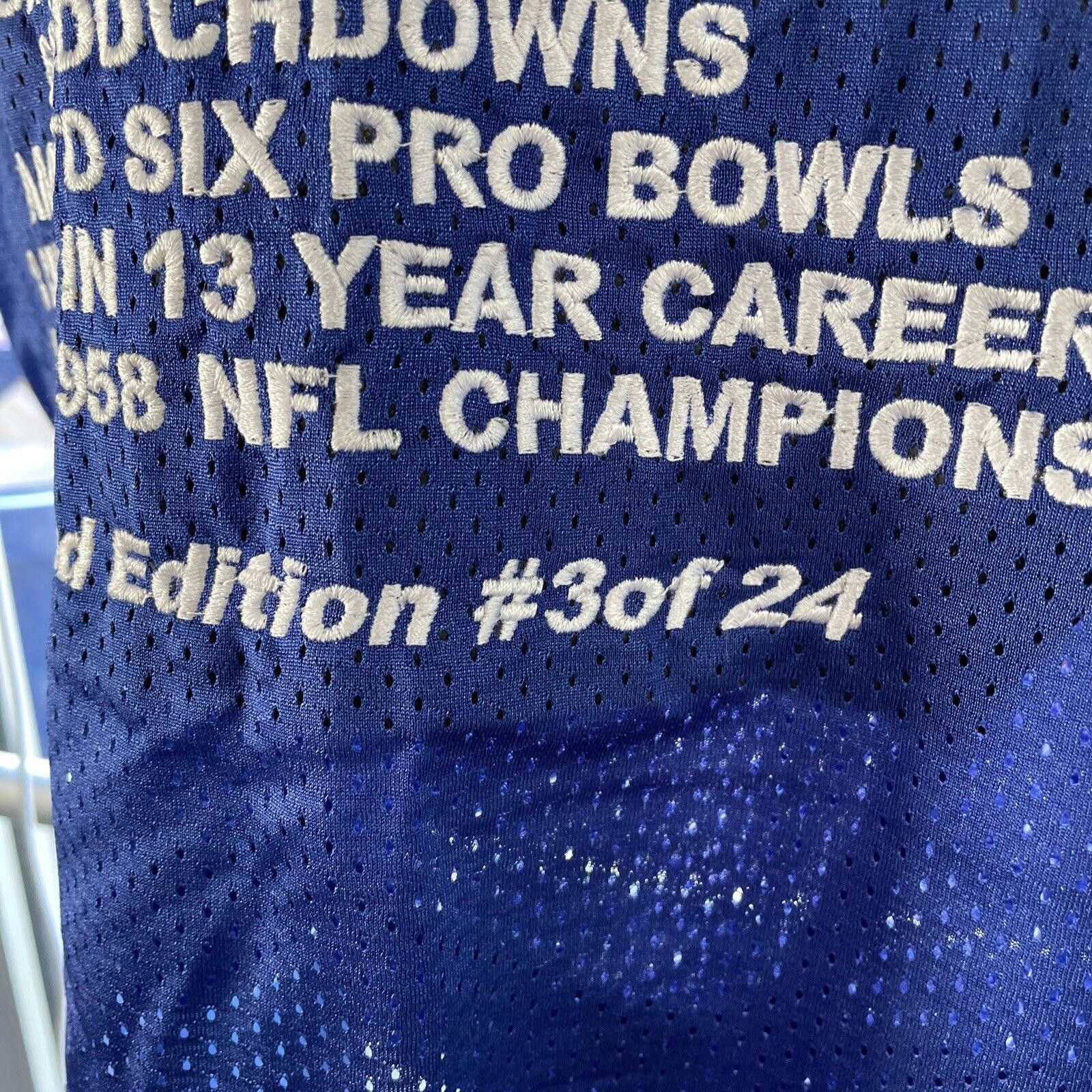 Designer Raymond Berry - Signed Custom Colts Stats Jersey -3/24 - JSA Size US XXL / EU 58 / 5 - 5 Thumbnail