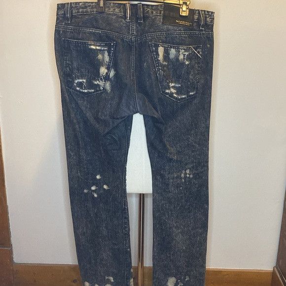 Cult Of Individuality Cult of Individuality Black and White Distressed Denim Jeans Size US 38 / EU 54 - 7 Thumbnail