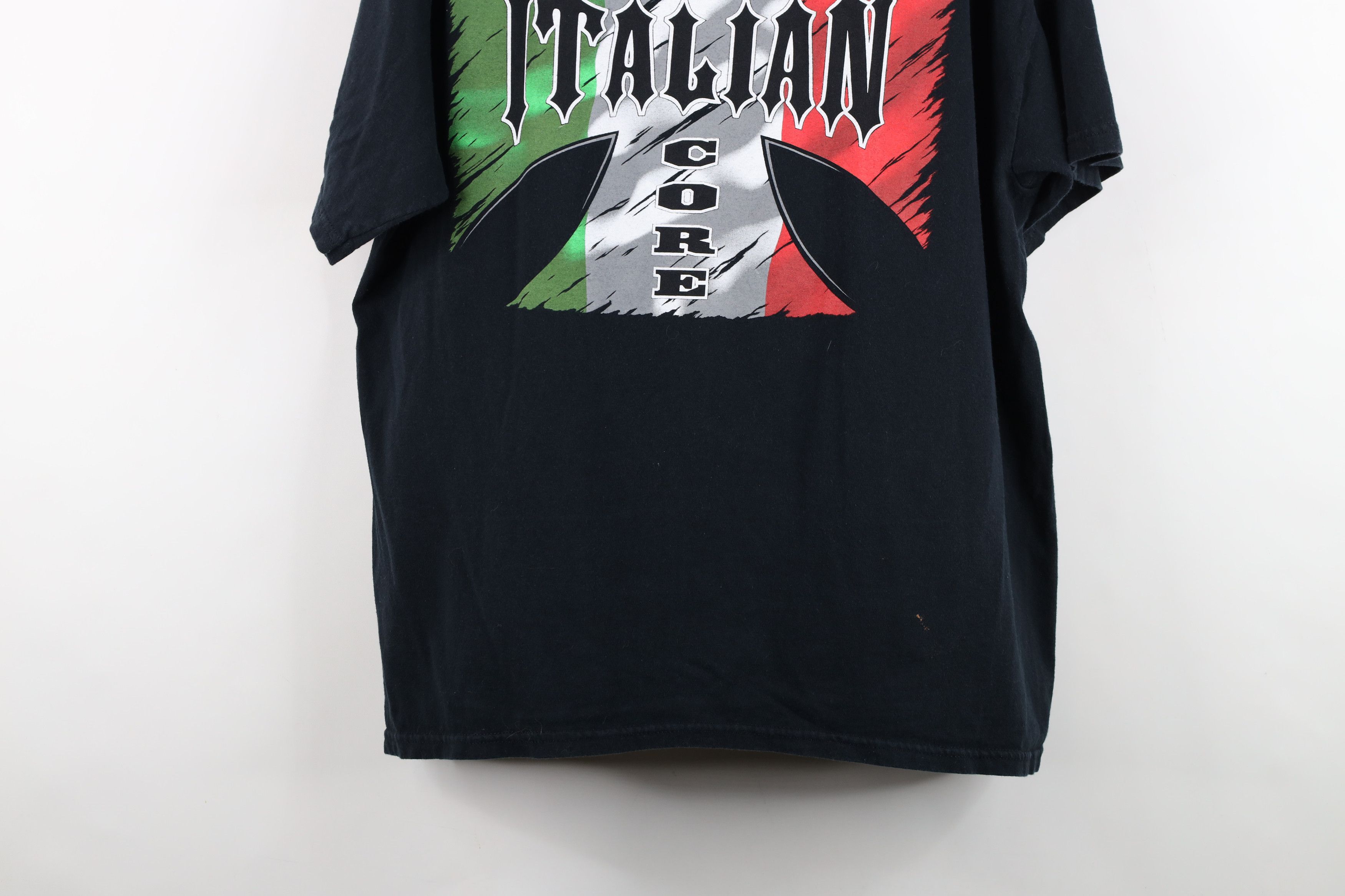 Vintage Vintage 90s Y2K Cross Hardcore Italian Short Sleeve T-Shirt Size US XL / EU 56 / 4 - 14 Thumbnail