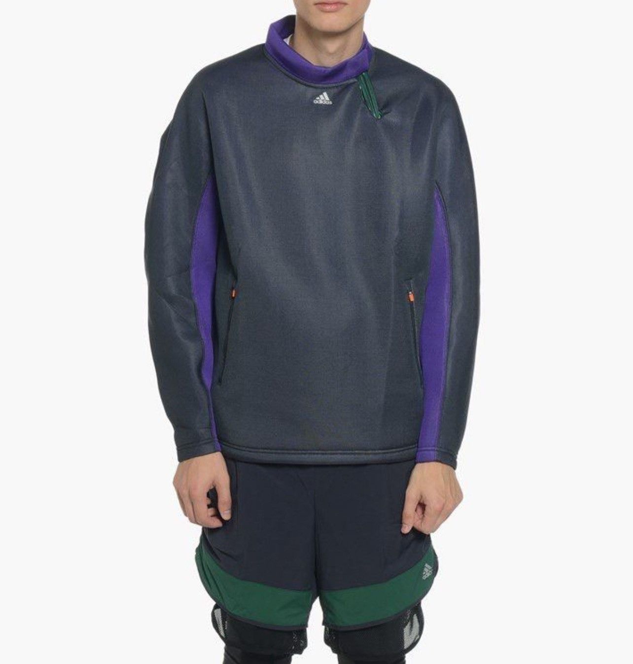 Adidas × Kolor $245 Adidas By Kolor Neoprene Spacer Pullover Sweatshirt Size US L / EU 52-54 / 3 - 1 Thumbnail