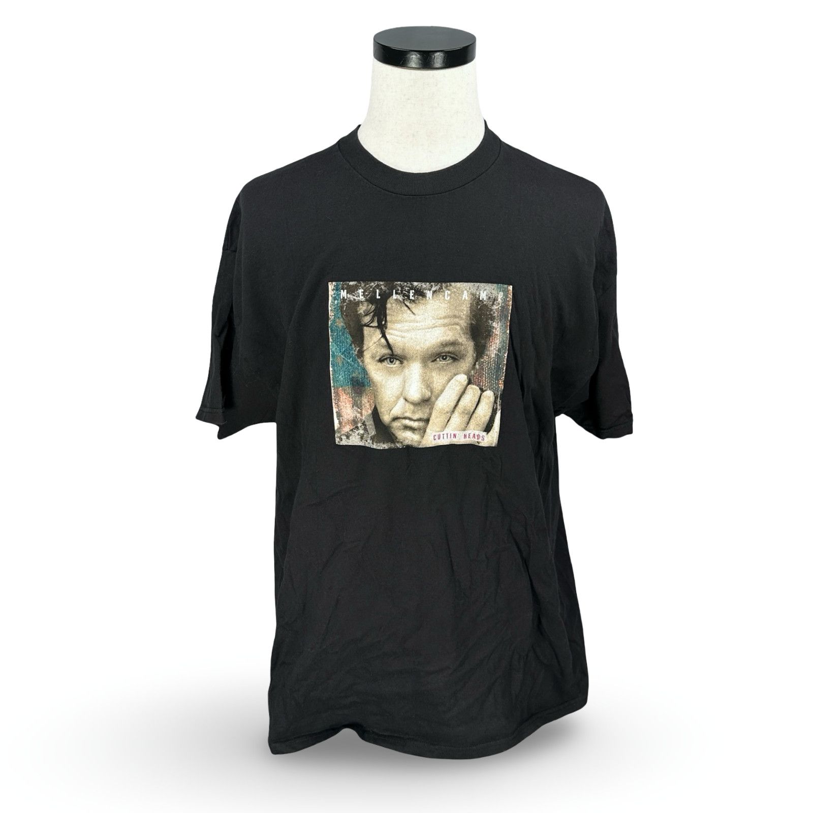 Hanes VIntage John Mellencamp Cuttin’ Heads T-Shirt Men’s XL Black Size US XL / EU 56 / 4 - 1 Thumbnail