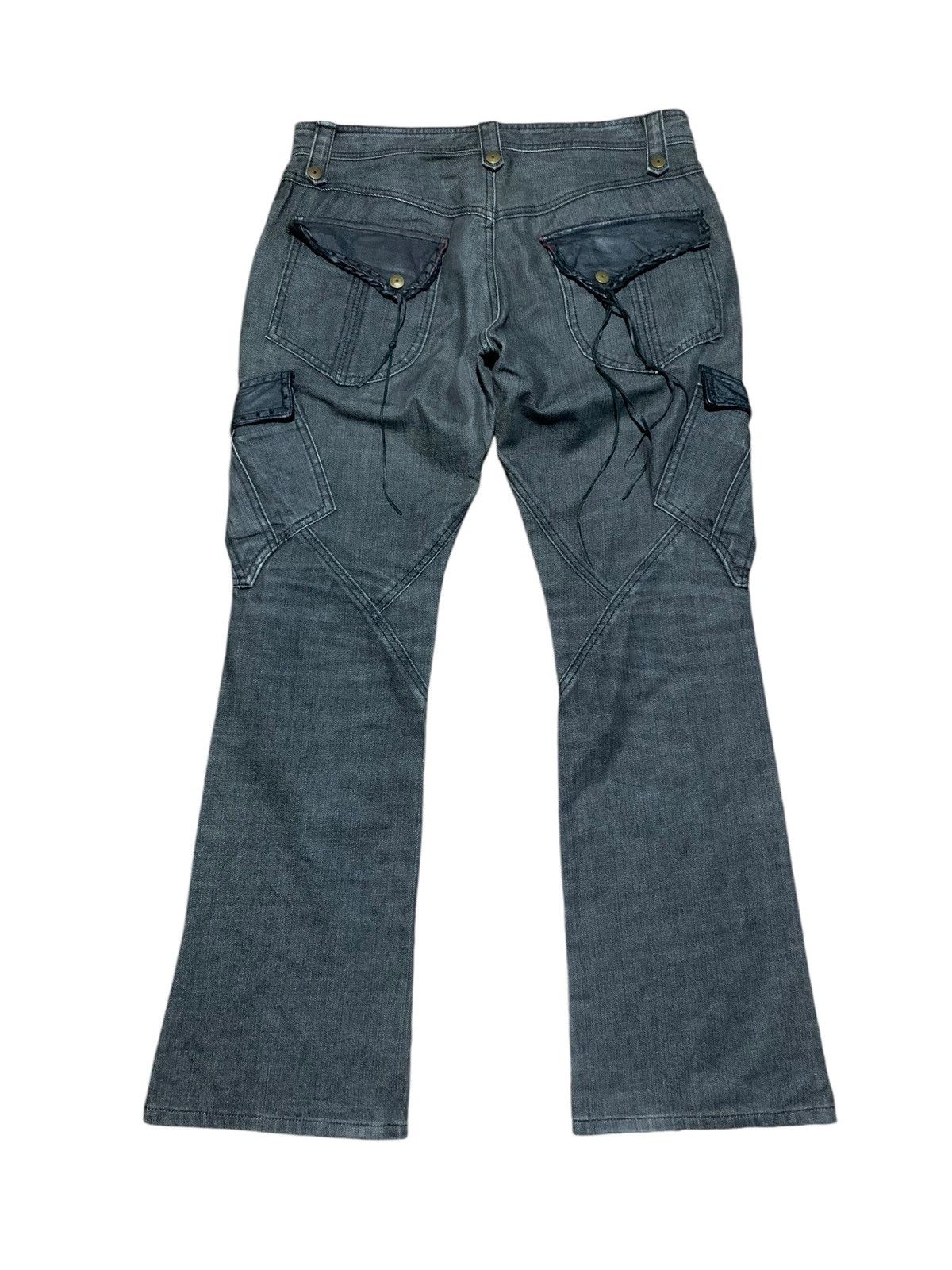 Tornado Mart Leather Flares | Grailed