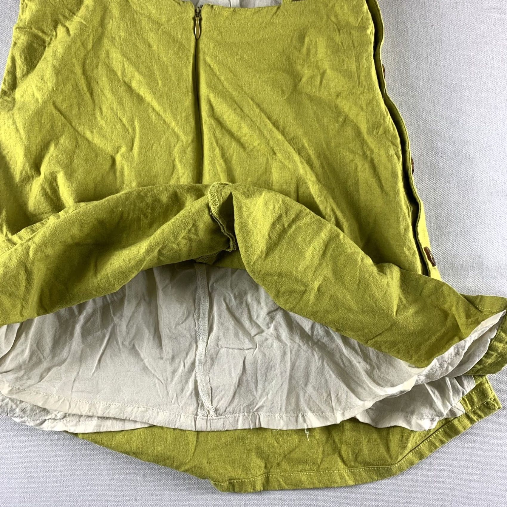 Vintage LOVERS AND FRIEND CAMISOLE BLOUSE WOMENS XS LIME GREEN SIDE BUTTON UP Size XS / US 0-2 / IT 36-38 - 5 Thumbnail
