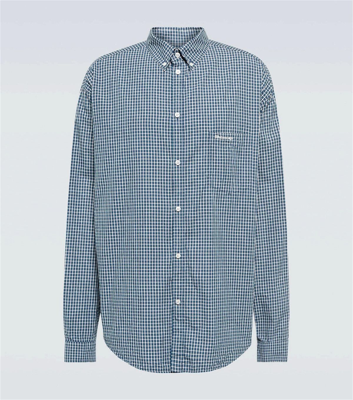 o1mt1gz0524 Large Fit Shirt in Blue/White