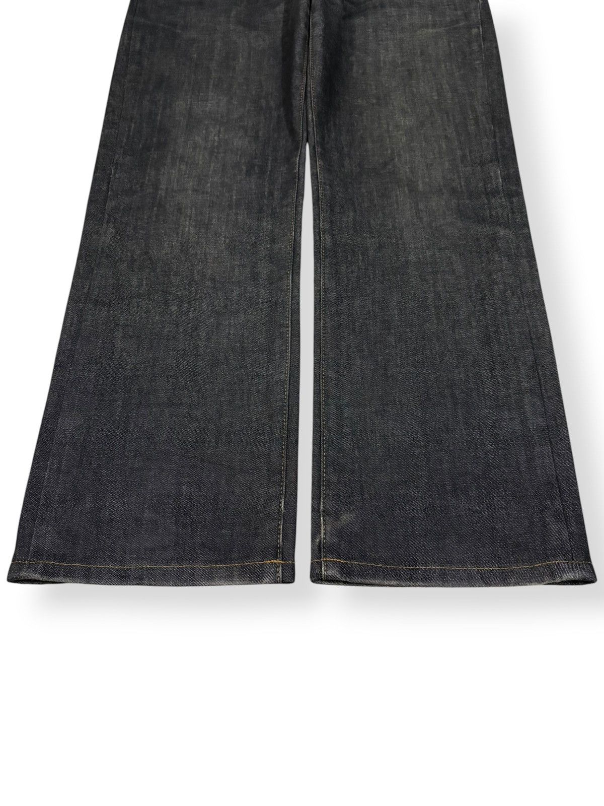 Uniqlo Vintage Uniqlo UJ Black Honeycomb Faded Jeans Size US 32 / EU 48 - 6 Thumbnail