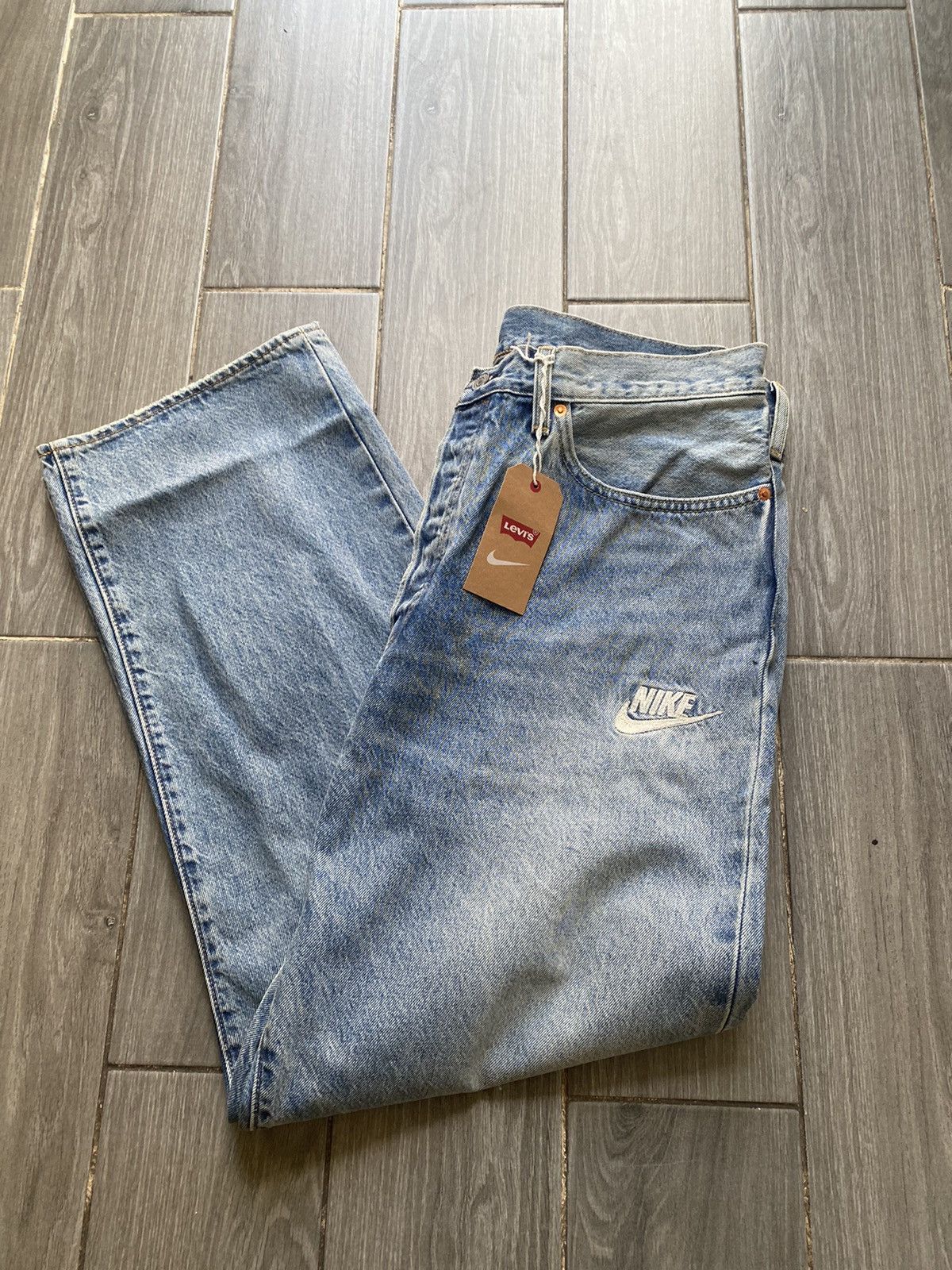 リーバイス ナイキ　NIKE Levi's Baggy Jean W36/32 BLUE ファッション リーバイス ナイキ NIKE Levi's Baggy Jean