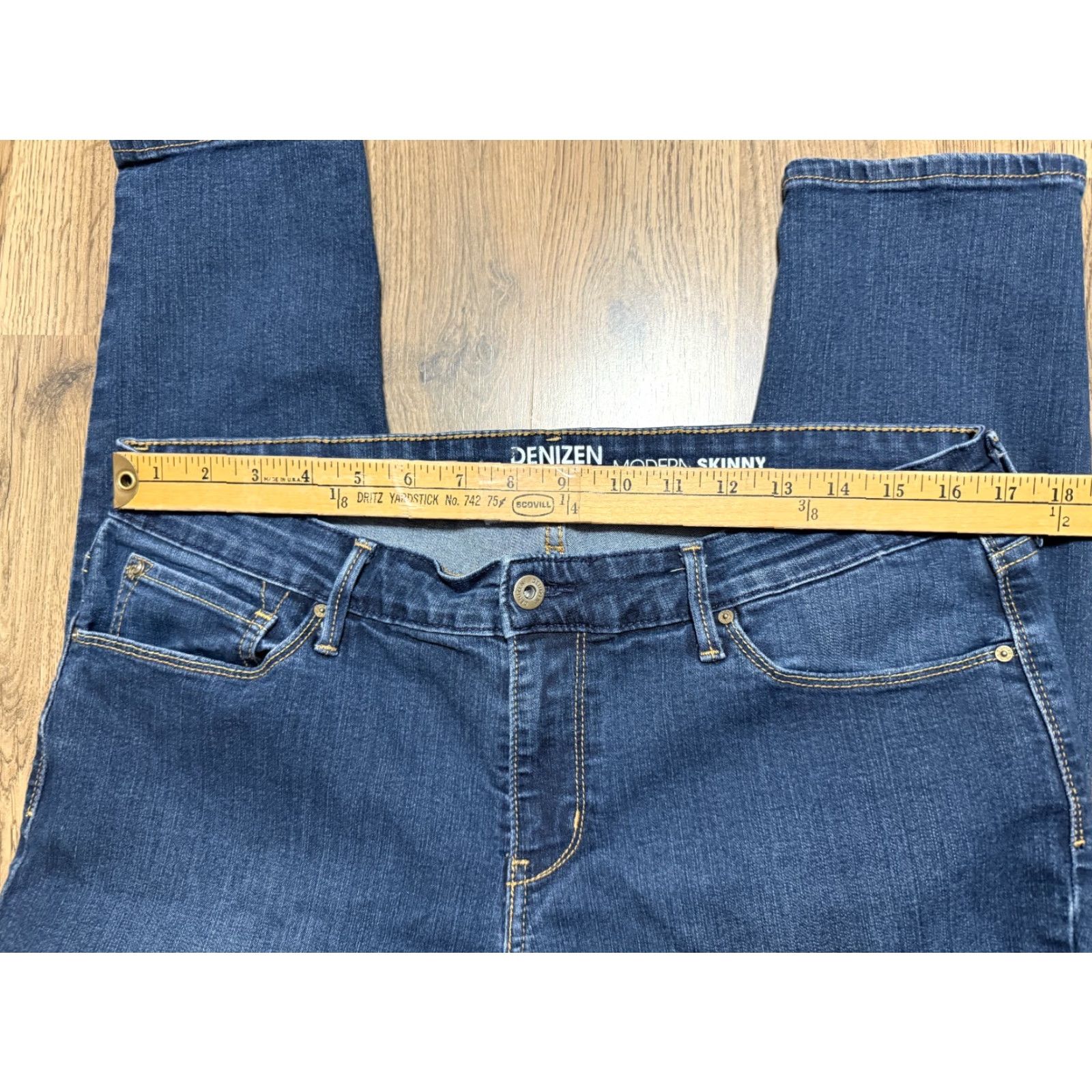 Levi's Levi's Jeans Women 16M Blue Denim Modern Skinny Denizen Regular Rise 5-Pocket Stretch Inseam 27in XS? Size 38" / US 16 / IT 52 - 7 Thumbnail