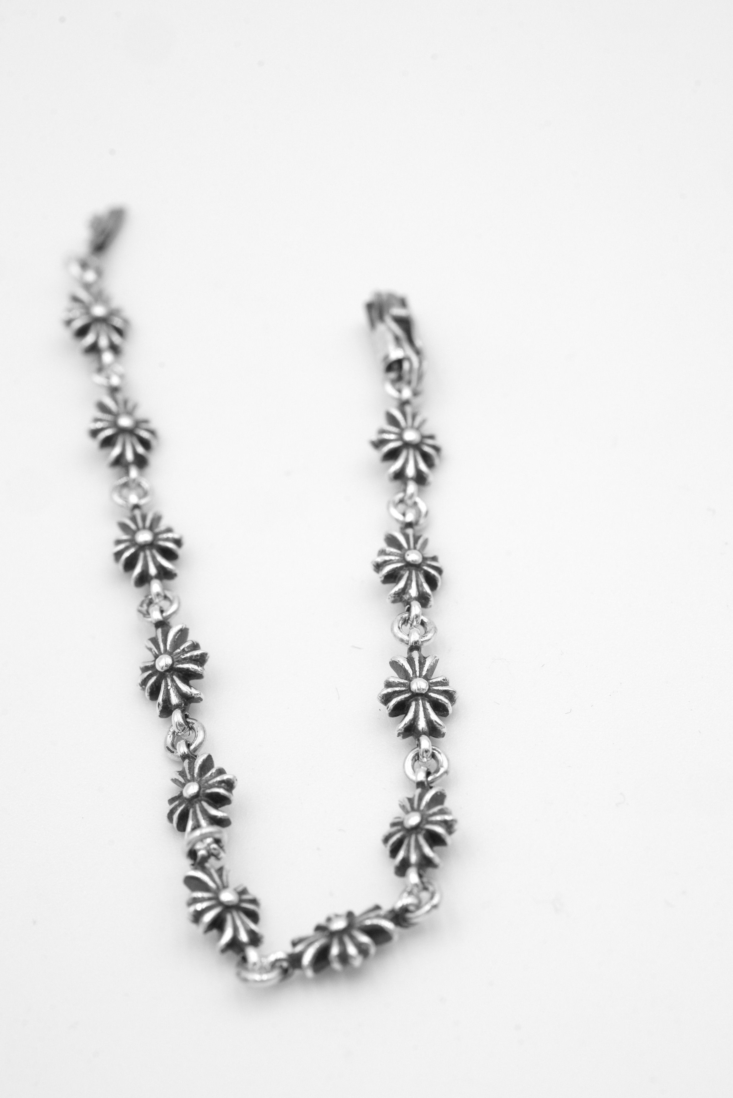 Chrome Hearts Chrome Hearts 925 Silver Tiny E Bracelet - 11L Size ONE SIZE - 3 Thumbnail