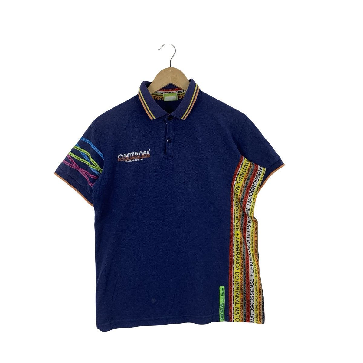 Other PANTANAL MATOGROSSENSE Multicolored Vertical Panels Polo Size US L / EU 52-54 / 3 - 3 Thumbnail