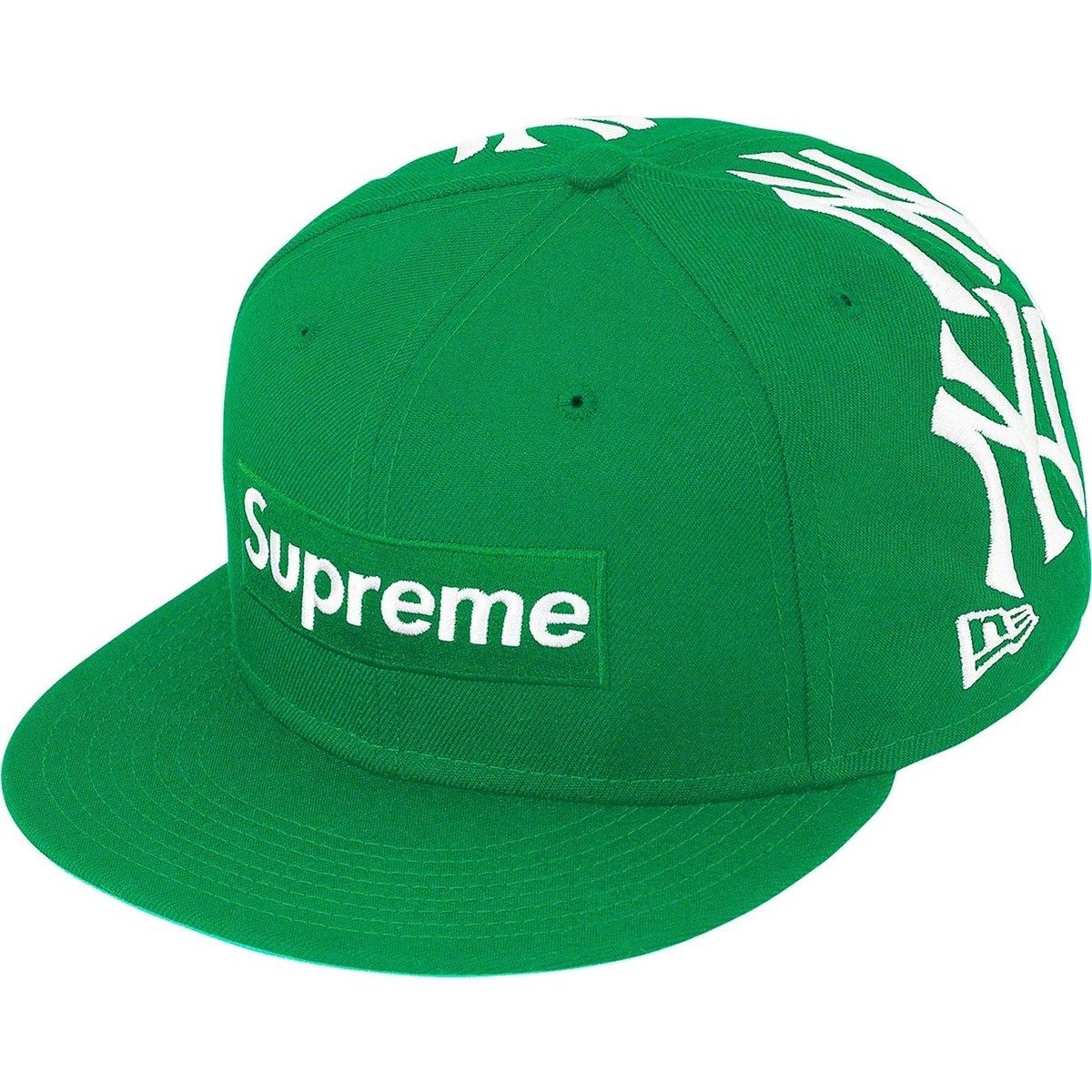 New Era × New York Yankees × Supreme Supreme New York Yankees Box Logo New Era Green 7 3/4 FW21 Size ONE SIZE - 1 Thumbnail