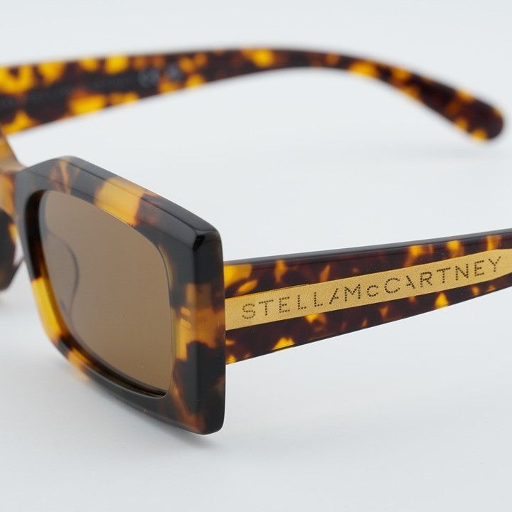 Stella McCartney Stella McCartney SC40065I 53E Sunglasses Havana Rectangle Size ONE SIZE - 3 Thumbnail