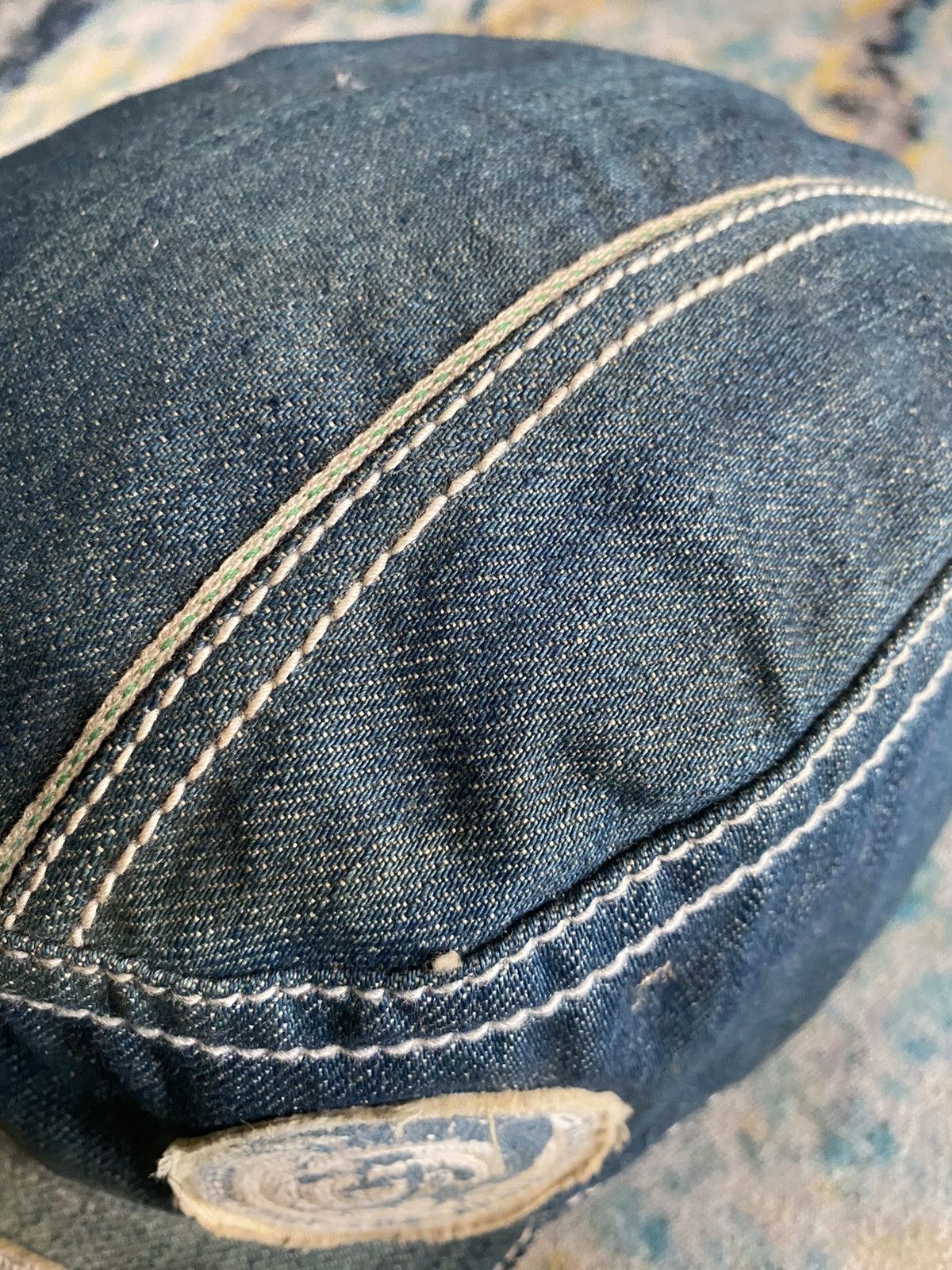 Diesel × Vintage Diesel Avant Garde Denim Distressed Cap Size ONE SIZE - 3 Thumbnail