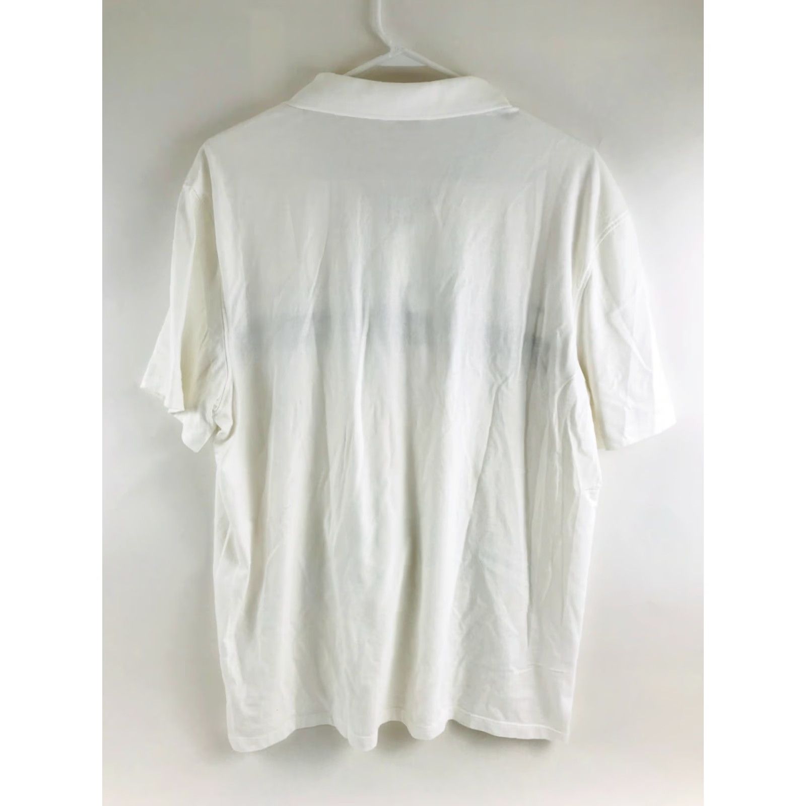 Calvin Klein Calvin Klein Polo Shirt Men XL Short Sleeve Collared Pullover Stripes White Size US XL / EU 56 / 4 - 2 Thumbnail