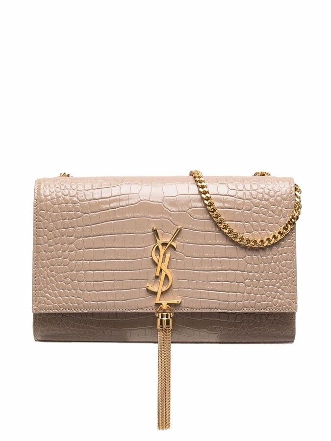 Saint Laurent Paris o1b1hav110225 Size: OS / Kate Medium Tassel Bag in Beige Size ONE SIZE - 1 Thumbnail