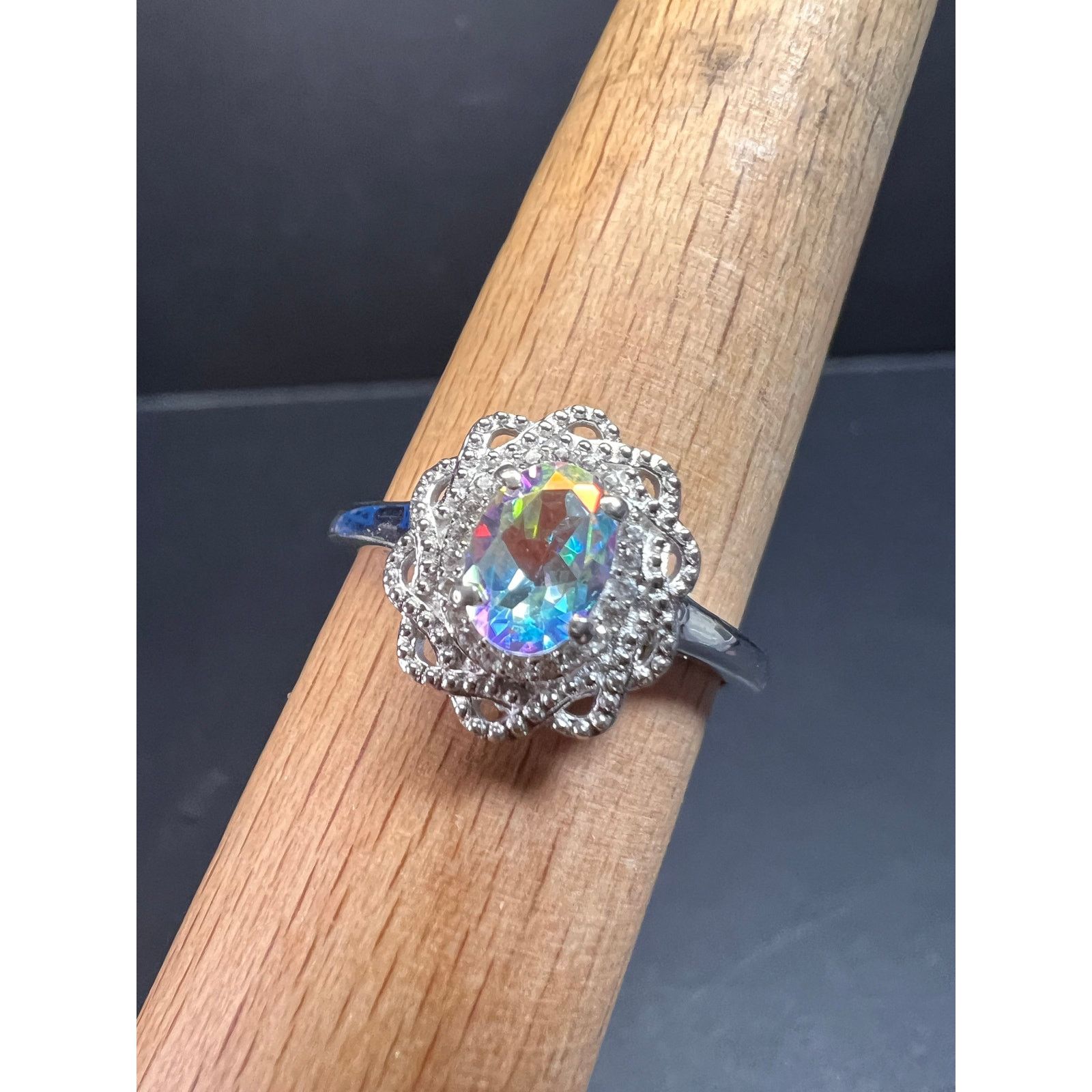 Other NEW Mercury Mystic topaz zircon ring in 925 silver size 10 Size ONE SIZE - 13 Thumbnail