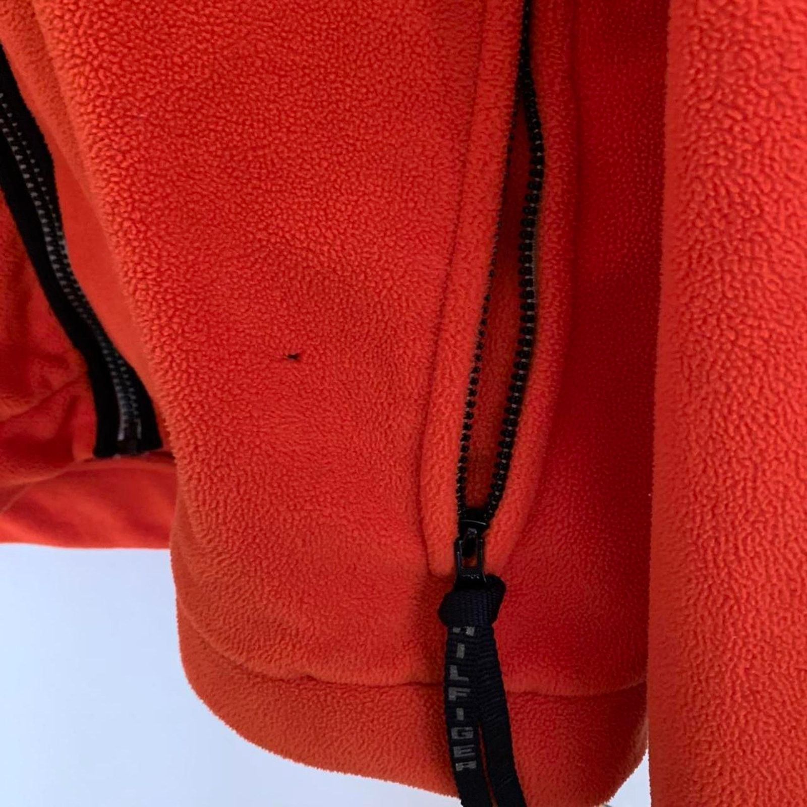 Tommy Hilfiger Vintage Tommy Hilfiger Fleece Zip Up Orange Jacket Size US XXL / EU 58 / 5 - 4 Thumbnail