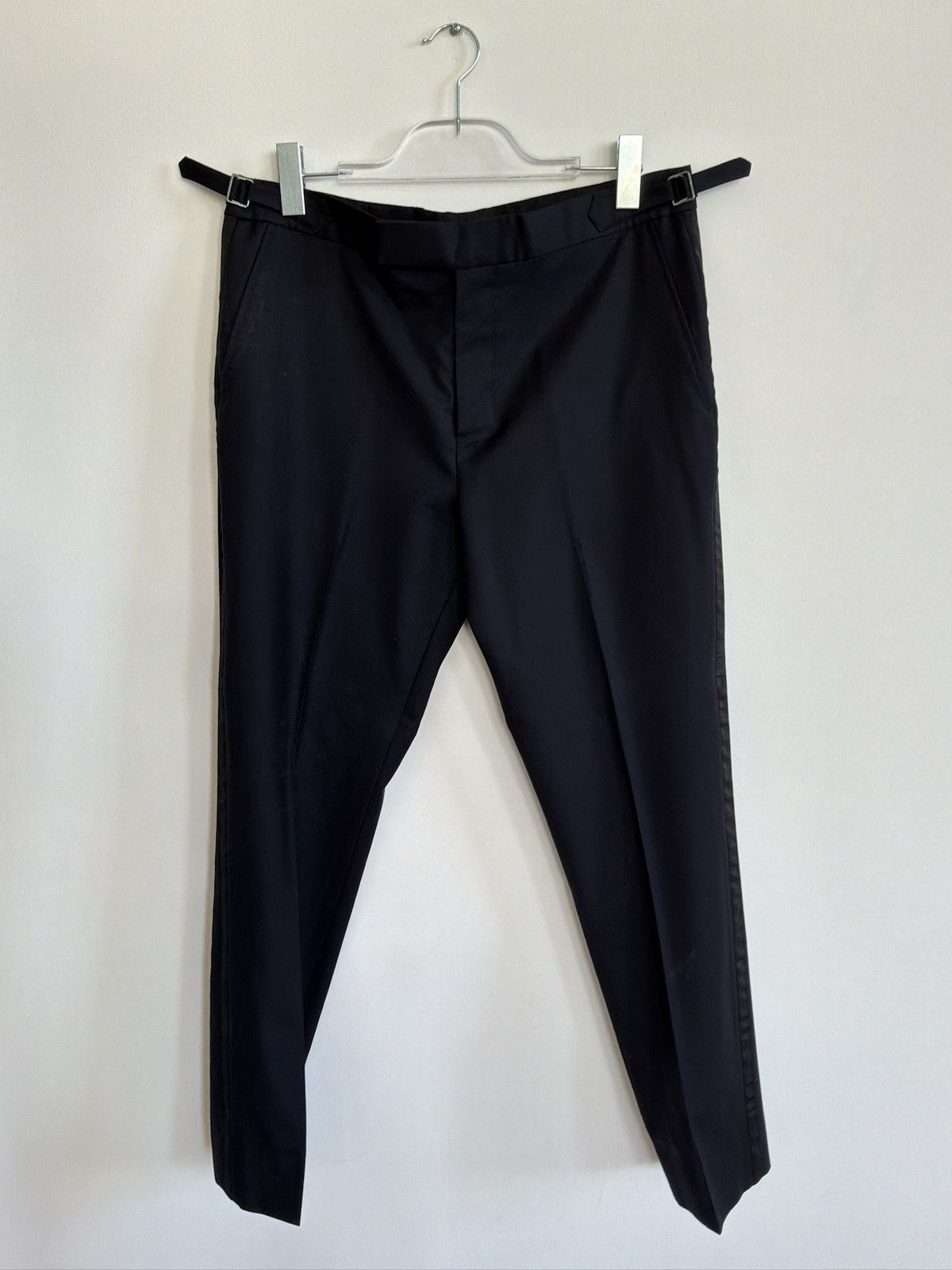 Brooklyn Tailors Brooklyn Tailors Navy Italian Wool and Silk Tuxedo Size 40 Size 40R - 6 Thumbnail