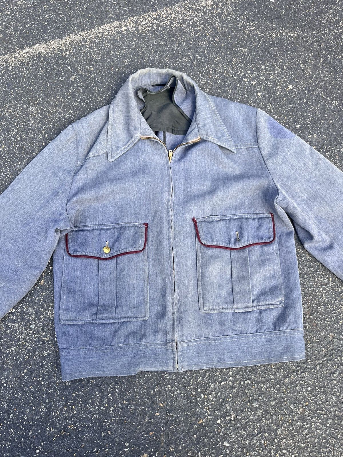 image of Made In USA x Vintage 1960's U.s. Postal Service Work Jacket in Blue, Men's (Size Small)
