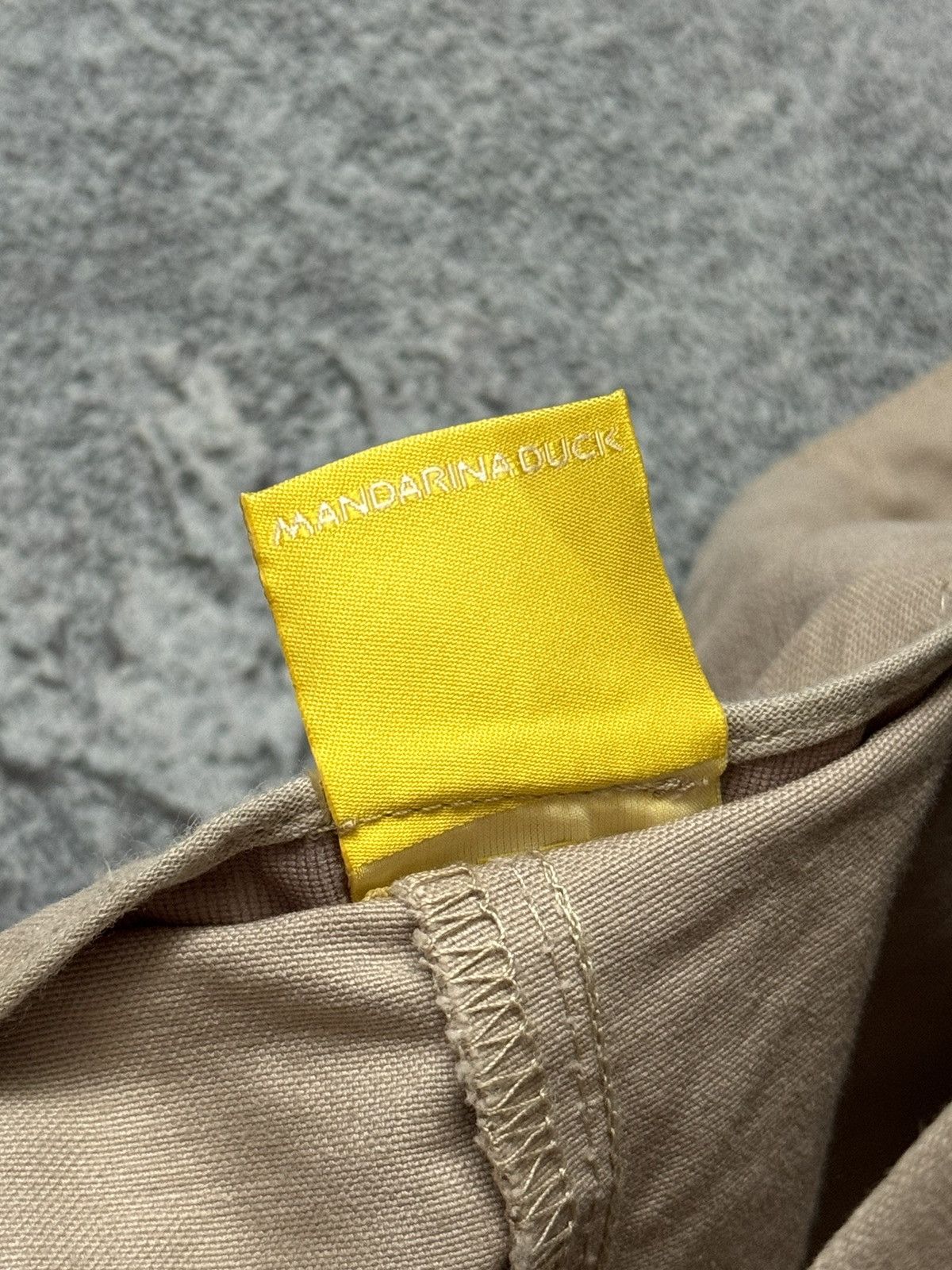 Mandarina Duck × Vintage Mandarina duck 🦆 46IT beige relaxed pant trouser chino Size 32" / US 10 / IT 46 - 7 Thumbnail