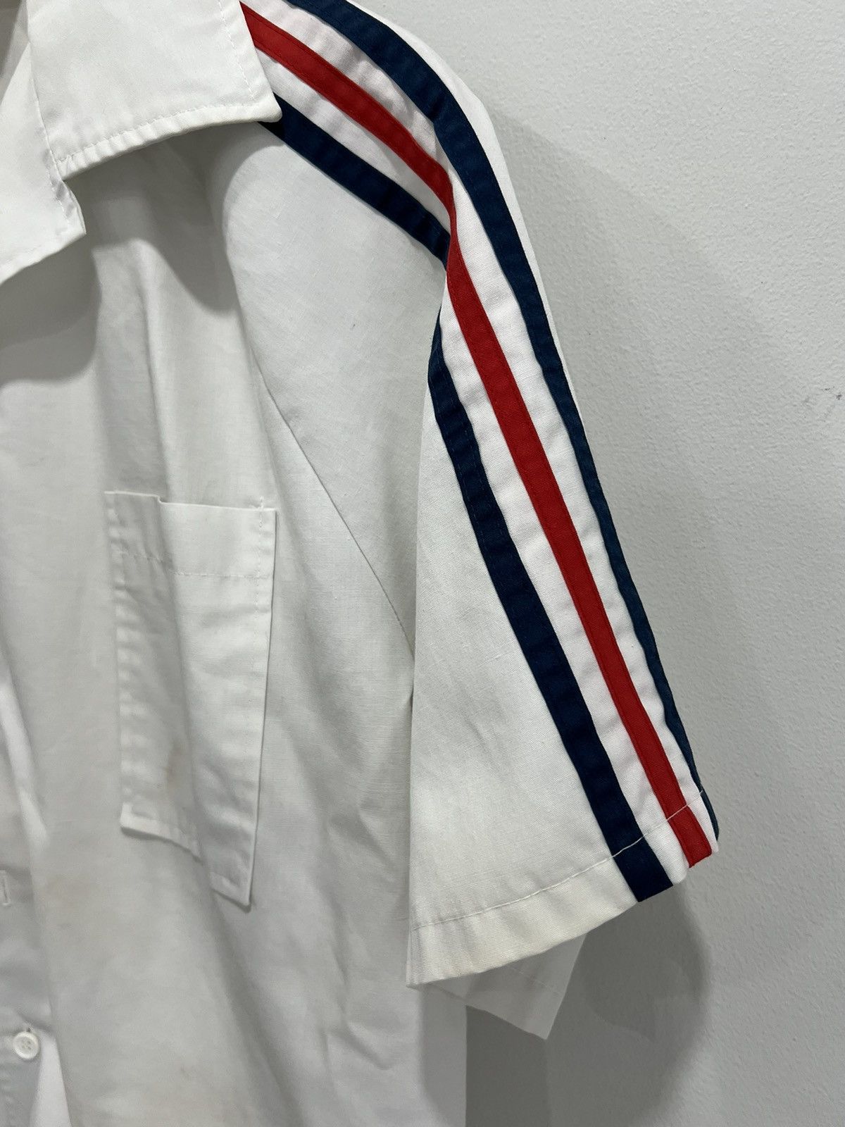 Jantzen × Vintage Vintage Janzten Shirt Striped Polo Button Shirt Size US L / EU 52-54 / 3 - 2 Thumbnail