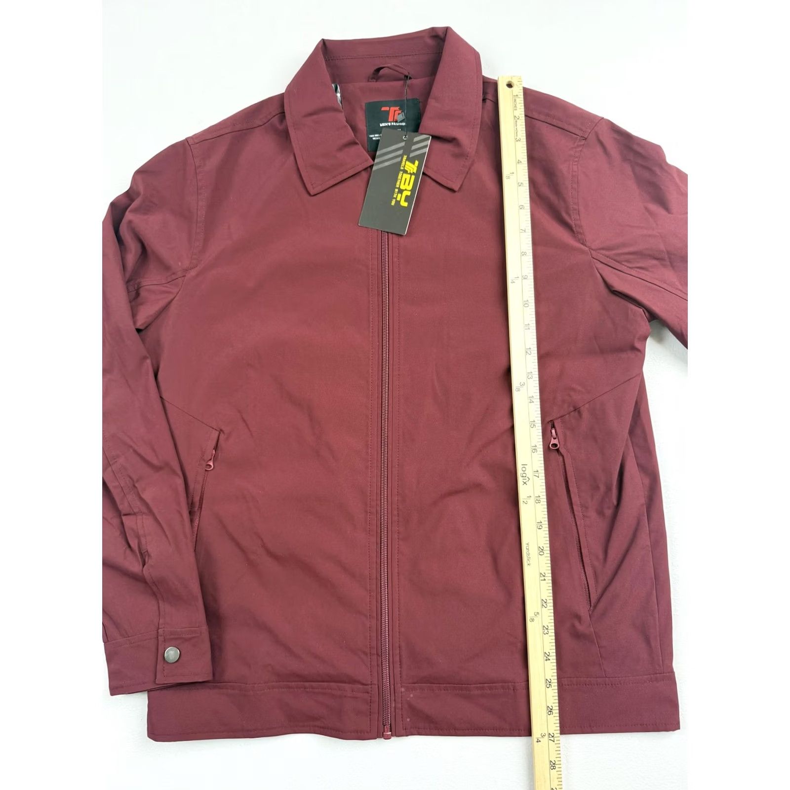 Vintage TBY Jacket Mens S Red Softshell Windbreaker Full Zip Pockets Lightweight Size US S / EU 44-46 / 1 - 5 Thumbnail