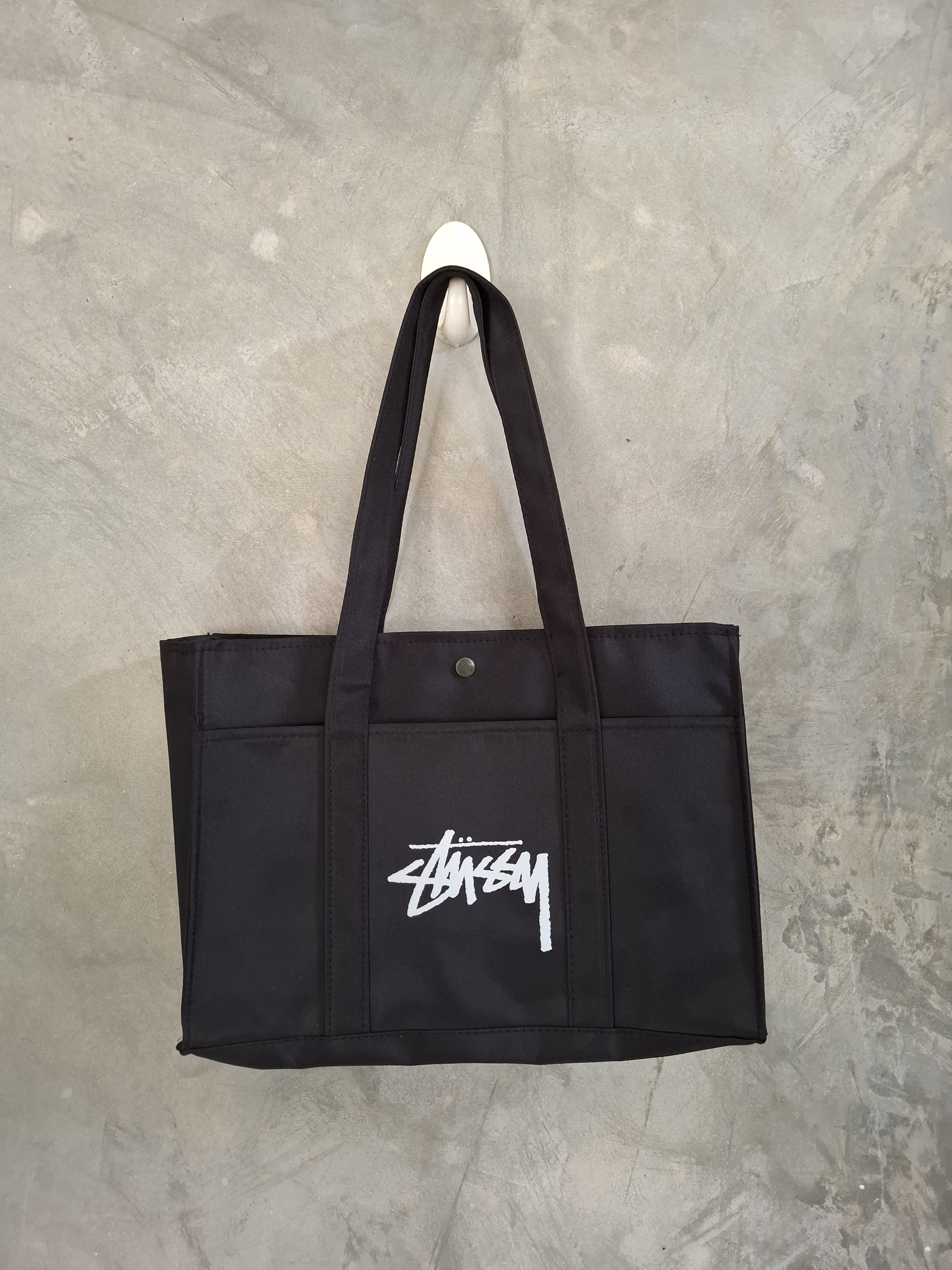 image of Stussy Totebag Appendix Magazine Japan in Black, Men's