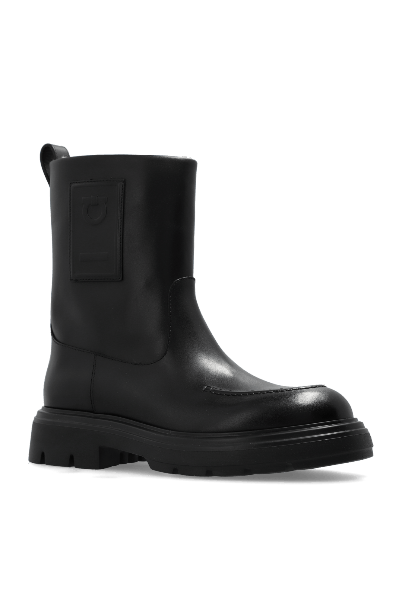 Salvatore Ferragamo o1s1rm1225 Hug Boots in Black Size US 7 / IT 37 - 3 Thumbnail