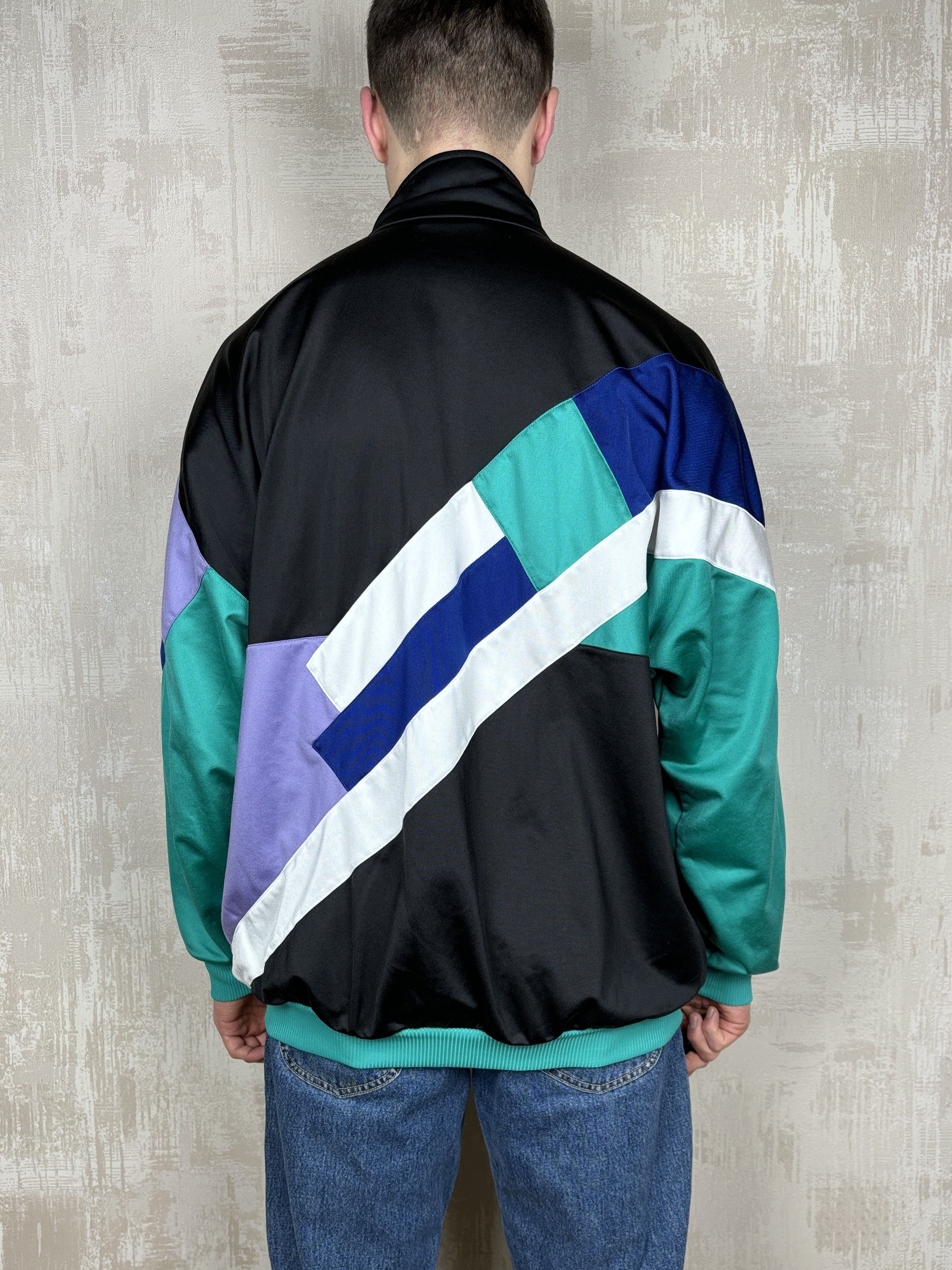 Adidas × Vintage 90's Adidas Vintage Big Trefoil Logo Track Jacket Tracksuit Size US XL / EU 56 / 4 - 12 Thumbnail