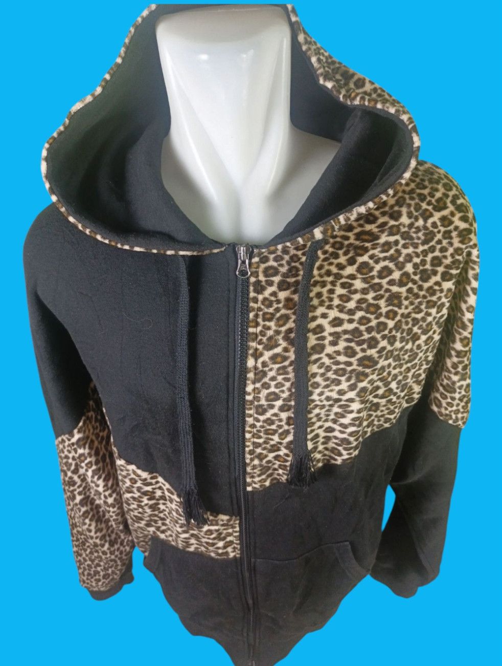 Beauty Beast × Hysteric Glamour × Japanese Brand Leopard Batwing Zip Hoodie if6was9 LGB style "No Tags" Size US XL / EU 56 / 4 - 5 Thumbnail