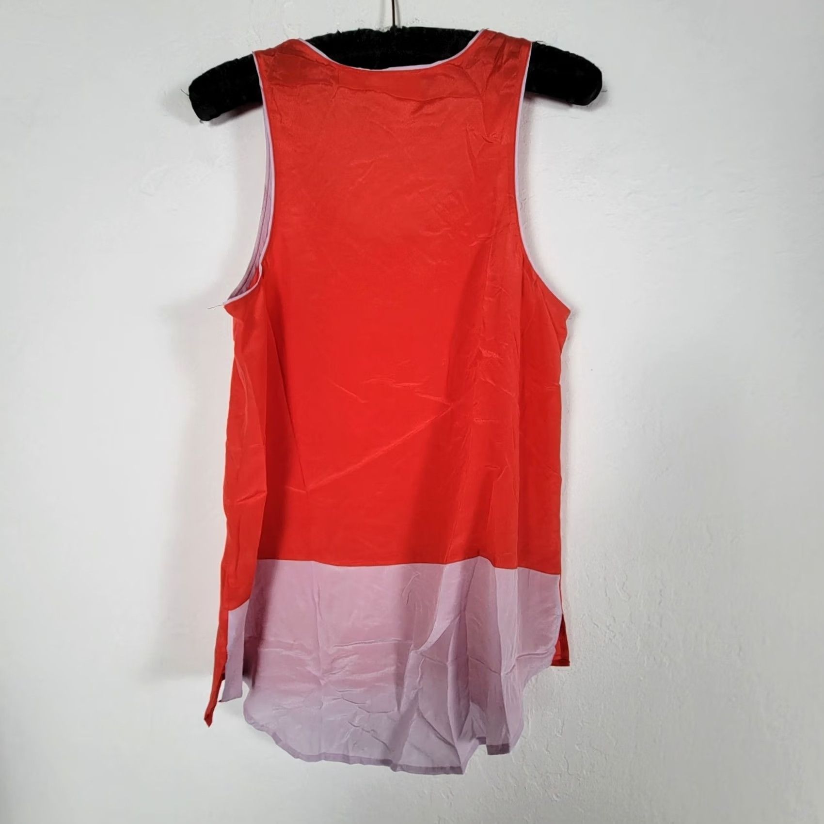 Vintage Maeve Womens Red Pink Sleeveless Silk Tank Top Size 8 Scoop Neck Shirt Adult Regular VINTAGE? No (already stated) Size M / US 6-8 / IT 42-44 - 2 Thumbnail