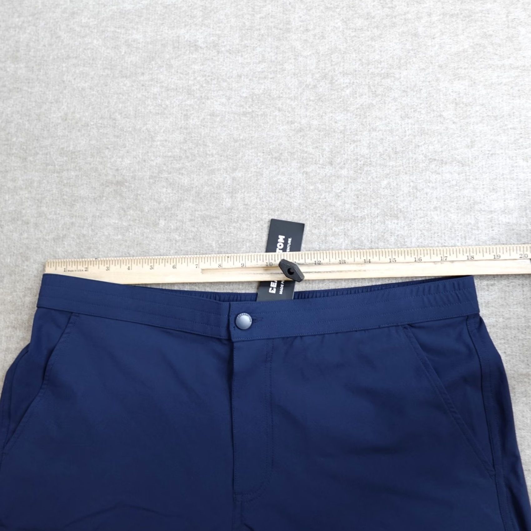 Vintage Bearbottom Shorts Mens XL Blue Solid Deck Short Navy Drawstring NEW Adjustable Size US 36 / EU 52 - 5 Thumbnail