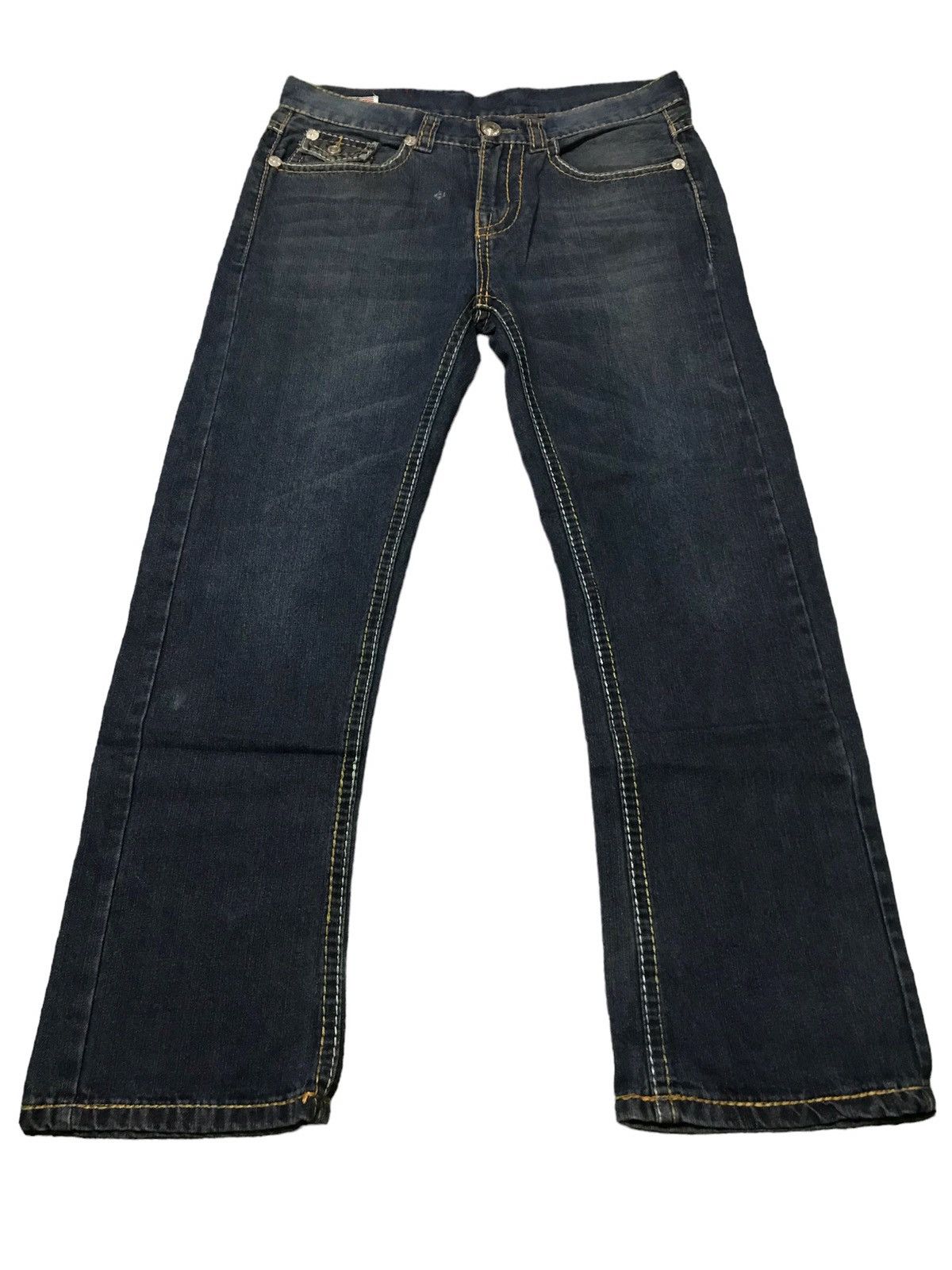 image of True Religion Joy Super T Straight Denim Jeans in Indigo, Men's (Size 36)