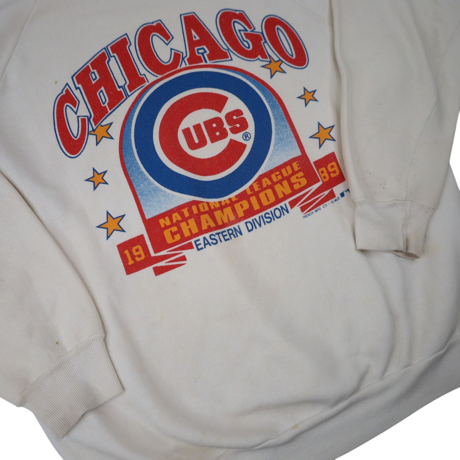 MLB × Vintage VTG 1989 Chicago Cubs National Champions Graphic Sweatshirt Size US M / EU 48-50 / 2 - 3 Thumbnail