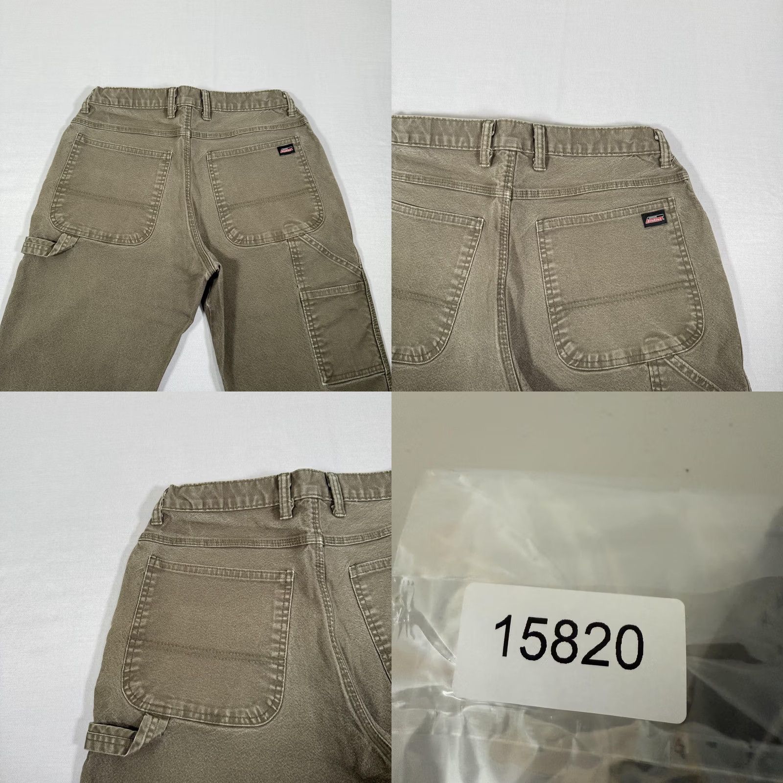 Dickies Dickies Pants Mens 33x32 Green Canvas Carpenter Straight Fit Stretch Workwear Pants Mens Green Canvas Carpenter Straight Fit 33x32 Regular” Size US 33 - 9 Thumbnail