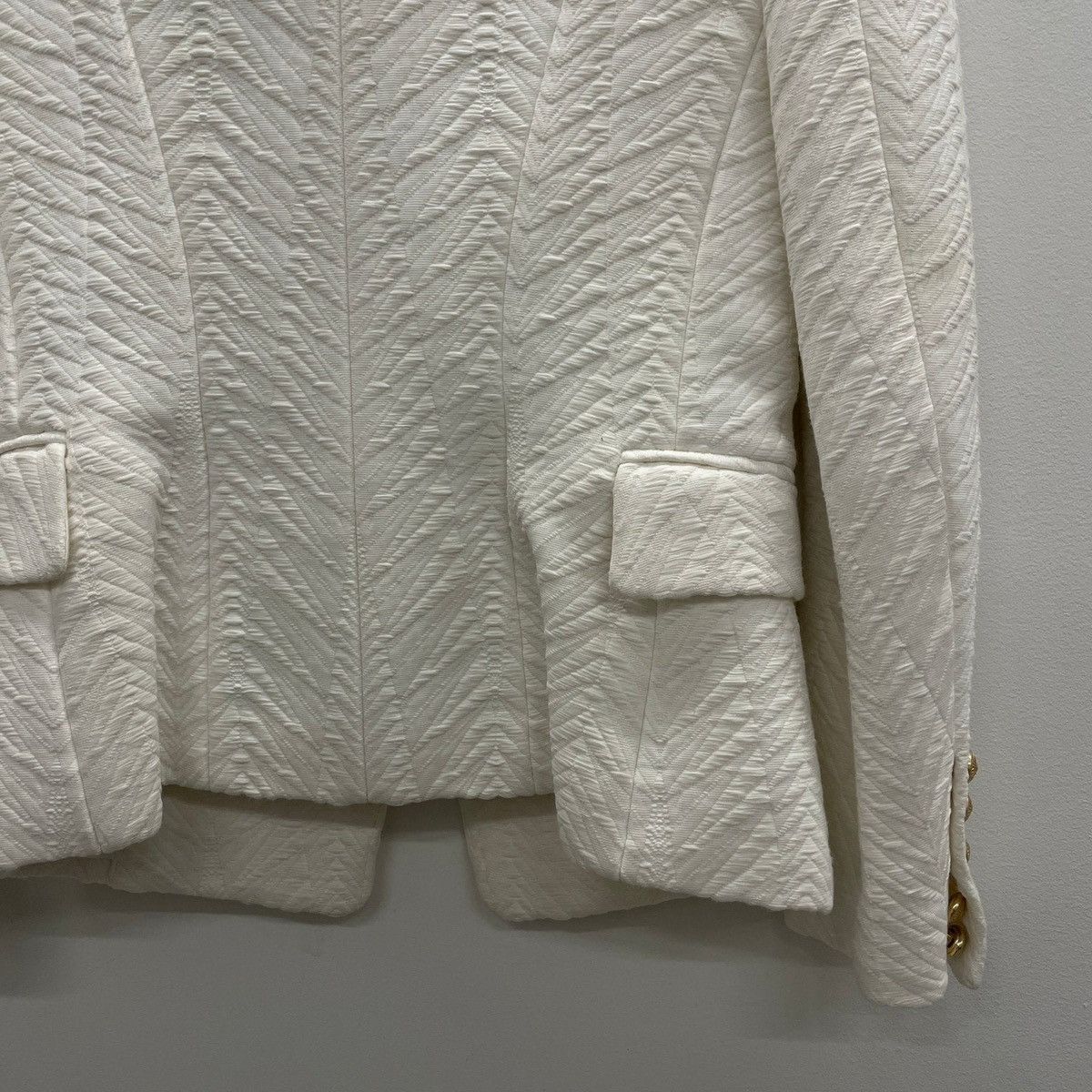 Balmain Balmain Paris Textured Embroidered Blazer Size XS / US 0-2 / IT 36-38 - 6 Thumbnail