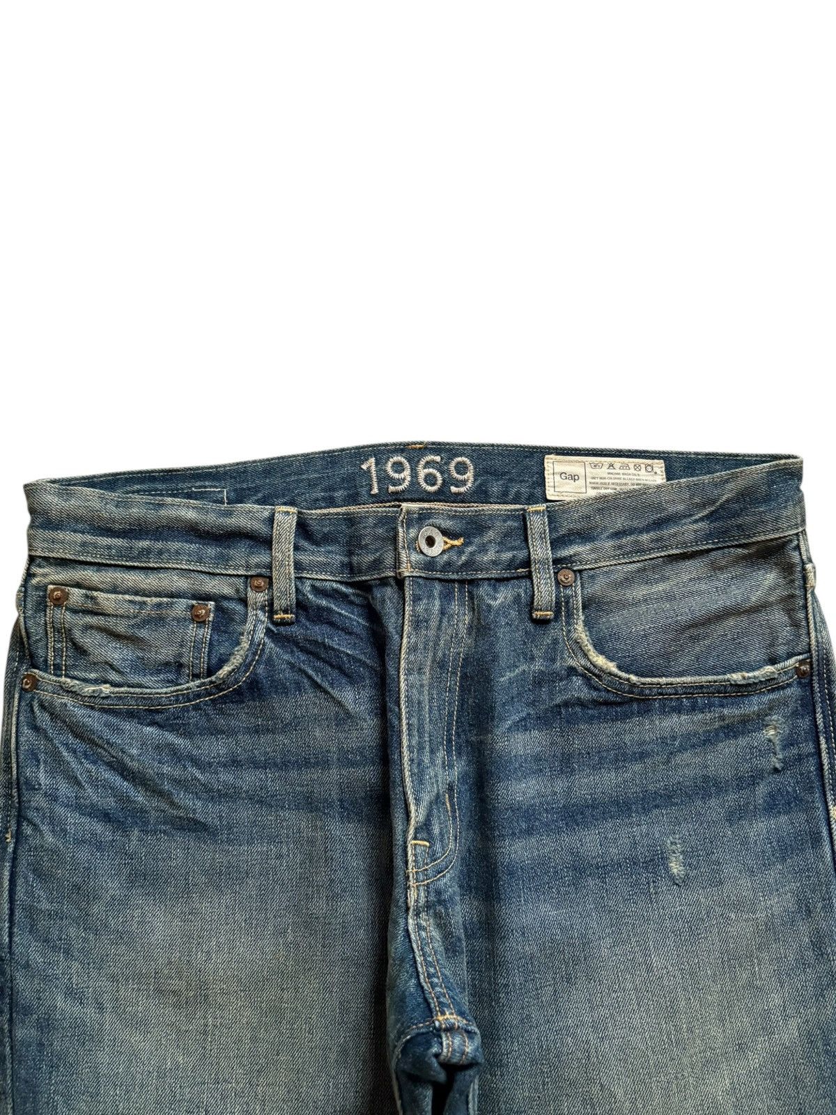 Gap Vintage Gap Rusty Mud Wash Distressed Loose Jeans Size US 33 - 4 Thumbnail
